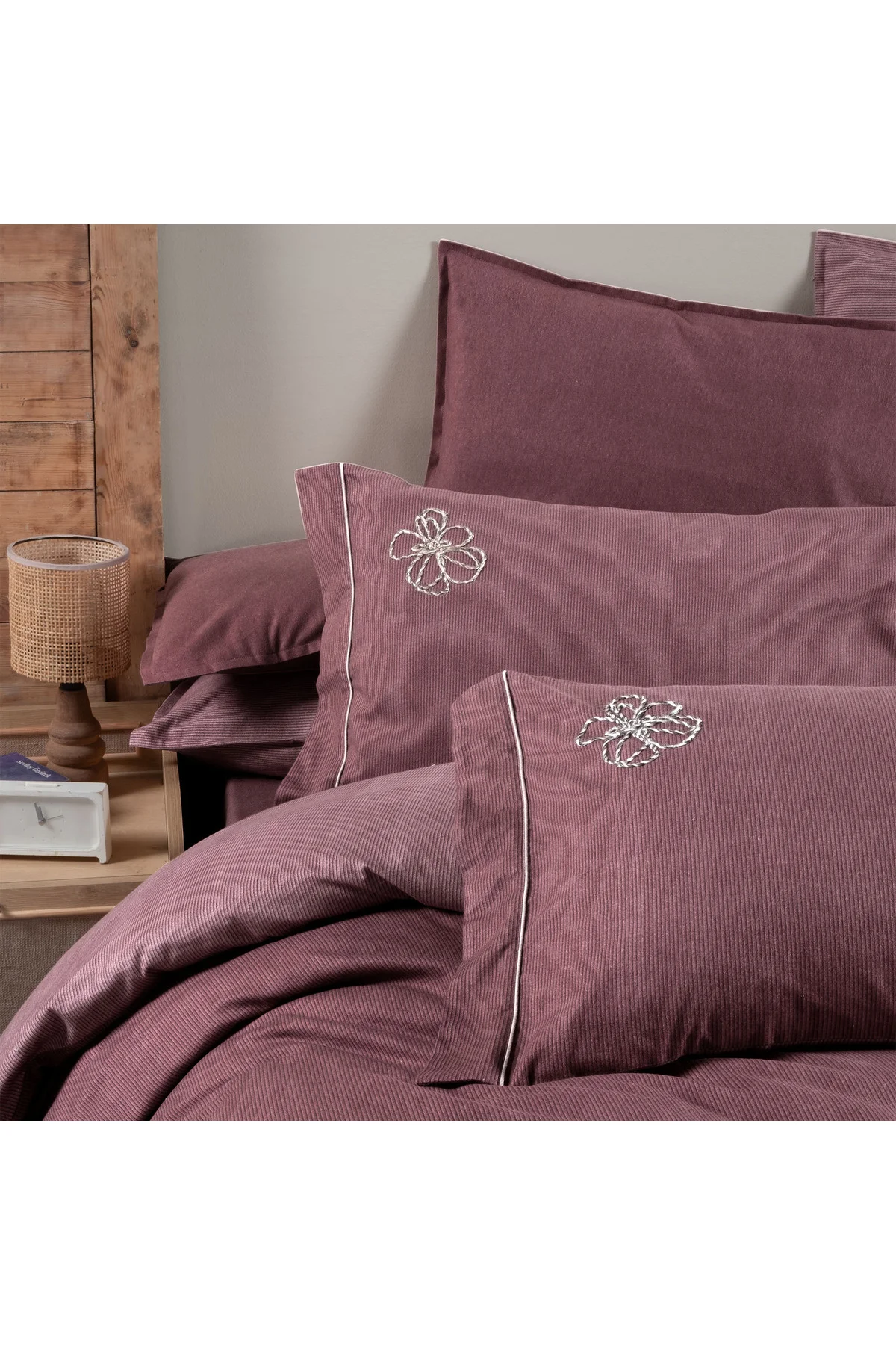 Ederlezi Mocha Flanel %100 Pamuk Mocha King Size Büyük Ebatlı Bat