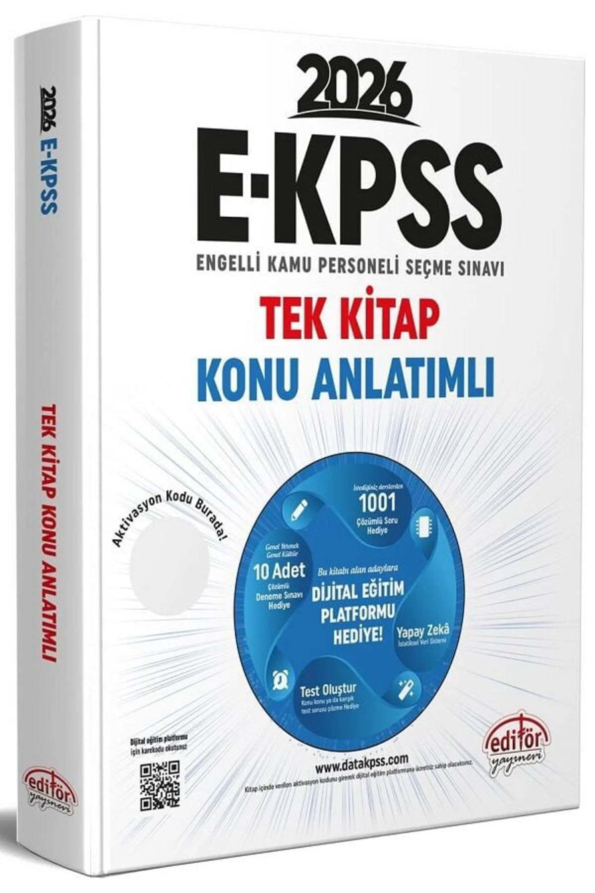 Editör 2026 Baskı EKPSS Konu Anlatımlı Tek Kitap