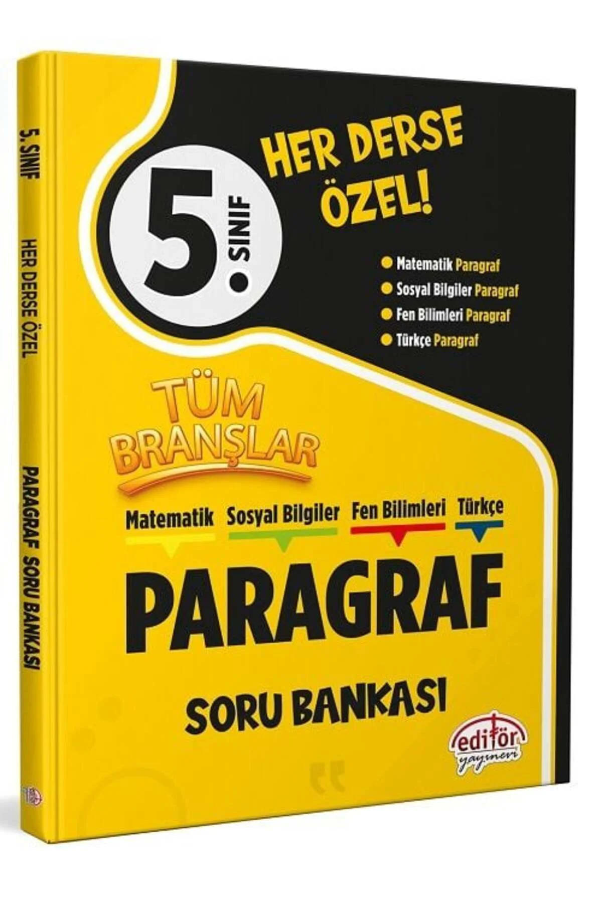 Editör 5. Sınıf Tüm Branşlar Paragraf Soru Bankası Editör Yayınları