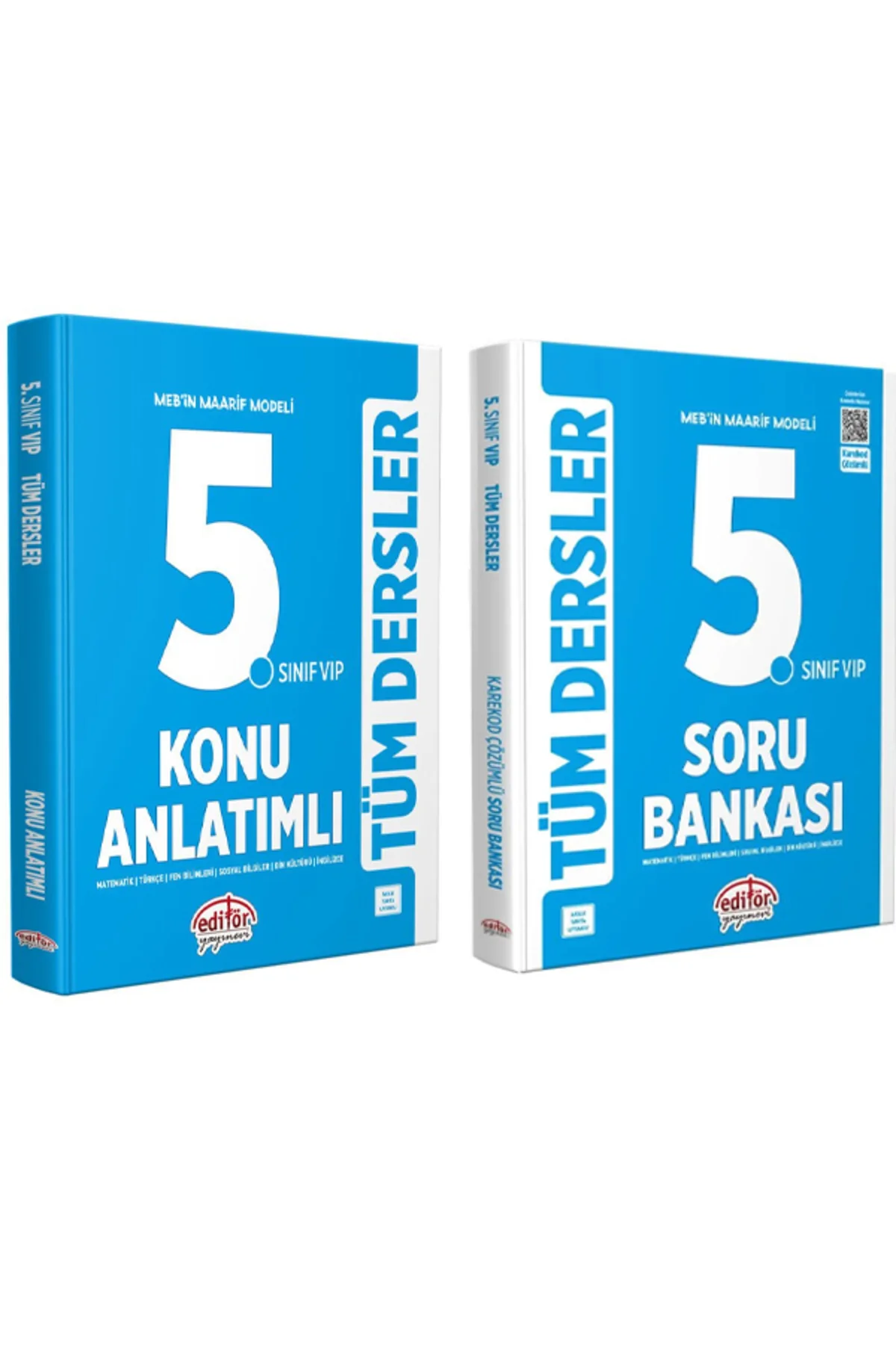 Editör 5. Sınıf Tüm Dersler Konu ve Soru Bankası Seti Güncellenen