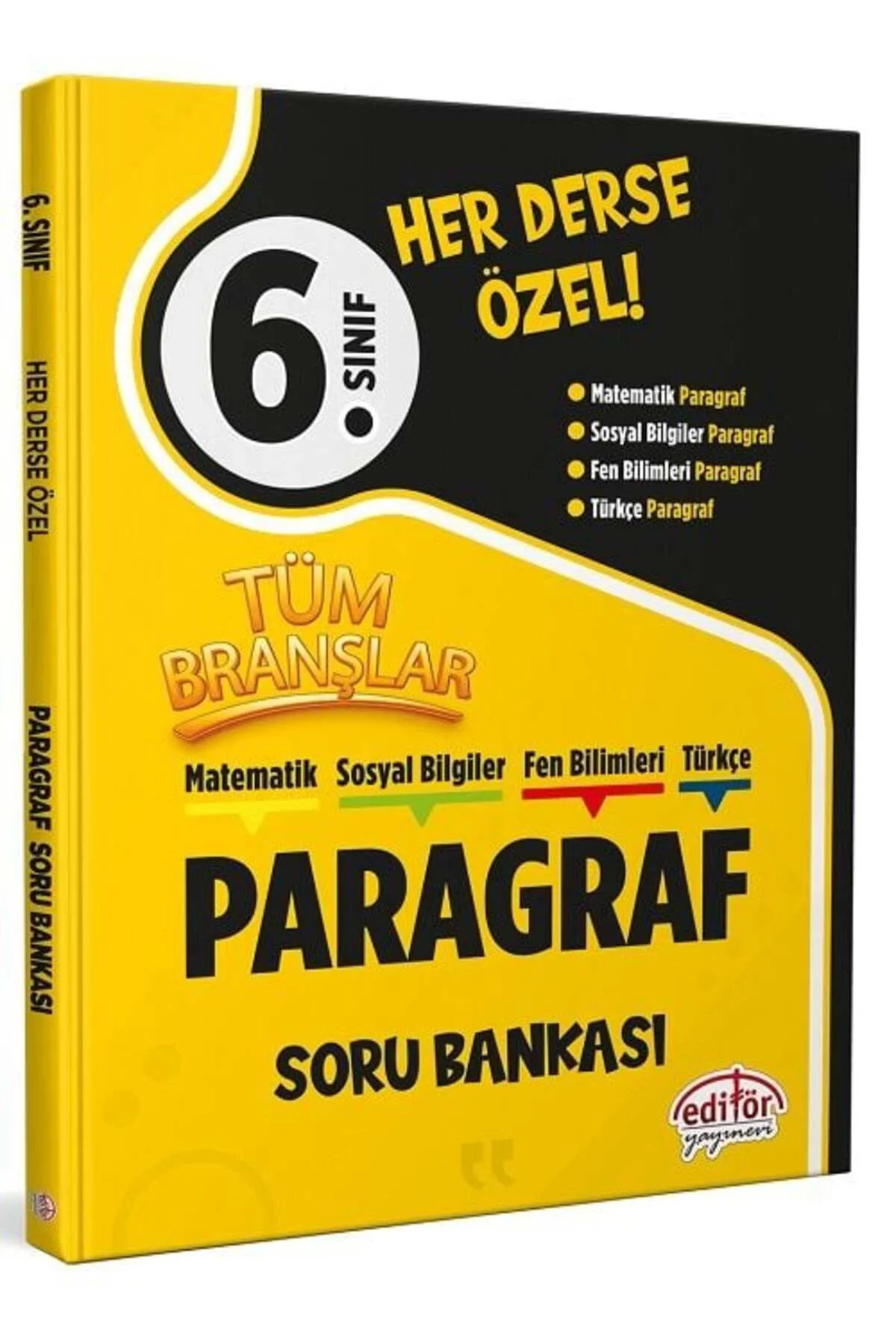 Editör 6. Sınıf Tüm Branşlar Paragraf Soru Bankası Editör Yayınla