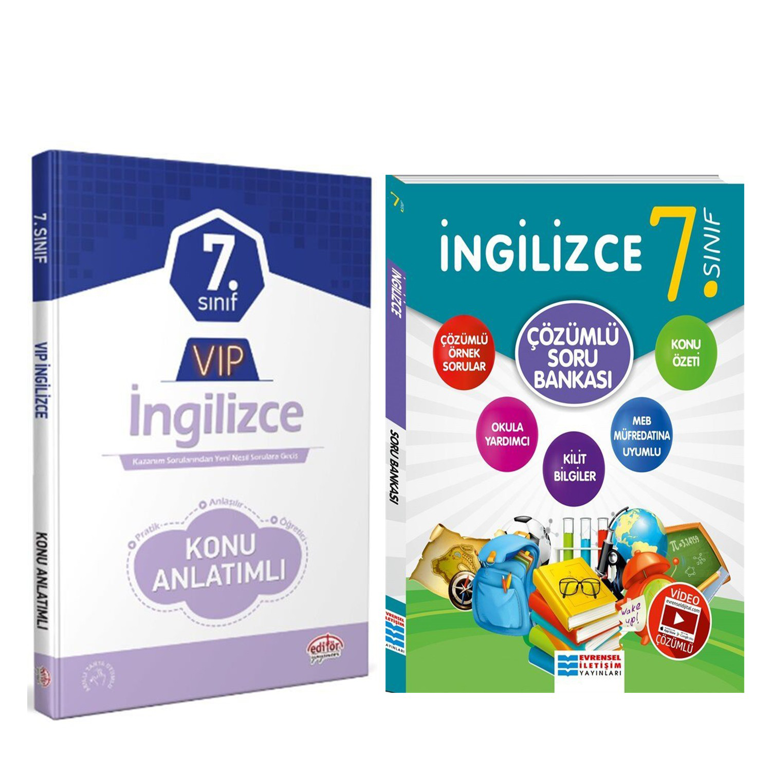 Editör 7.Sınıf VİP İngilizce Konu ve Evrensel Soru Bankası Seti 2