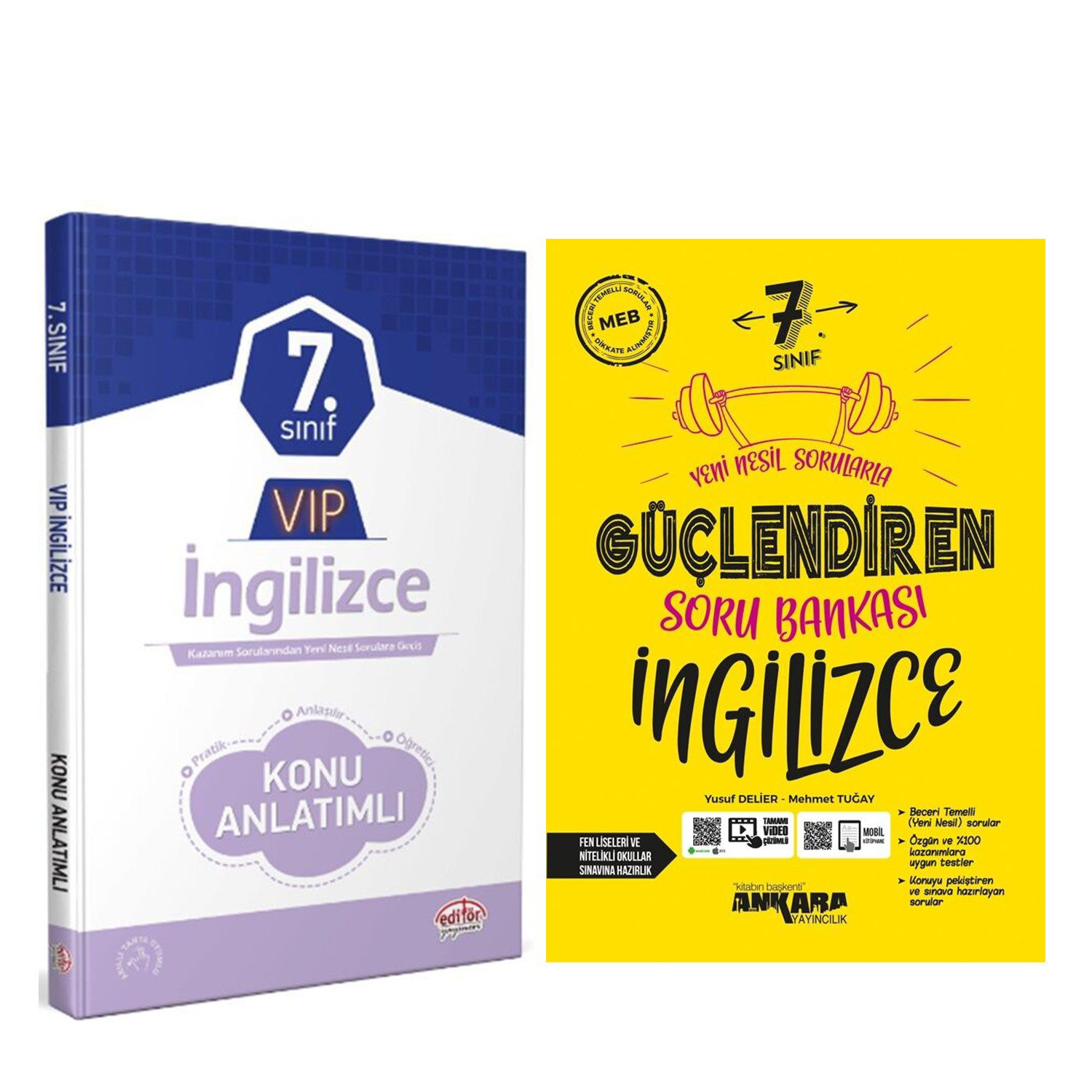 Editör 7.Sınıf VİP İngilizce Konu ve Ankara Soru Bankası Seti 2 K