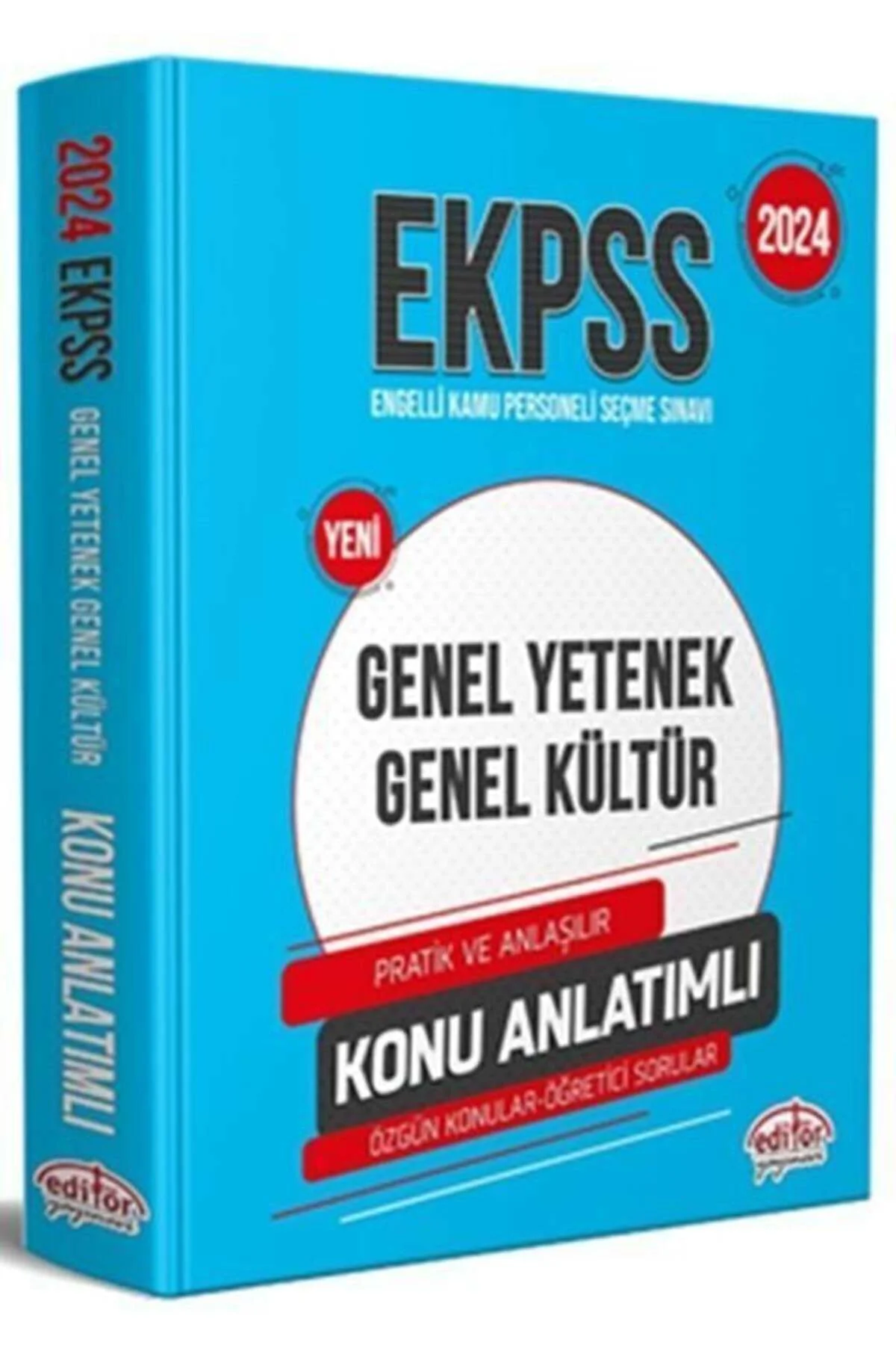 Editör Yayınları 2024 EKPSS Genel Kültür Genel Yetenek Konu Anlat