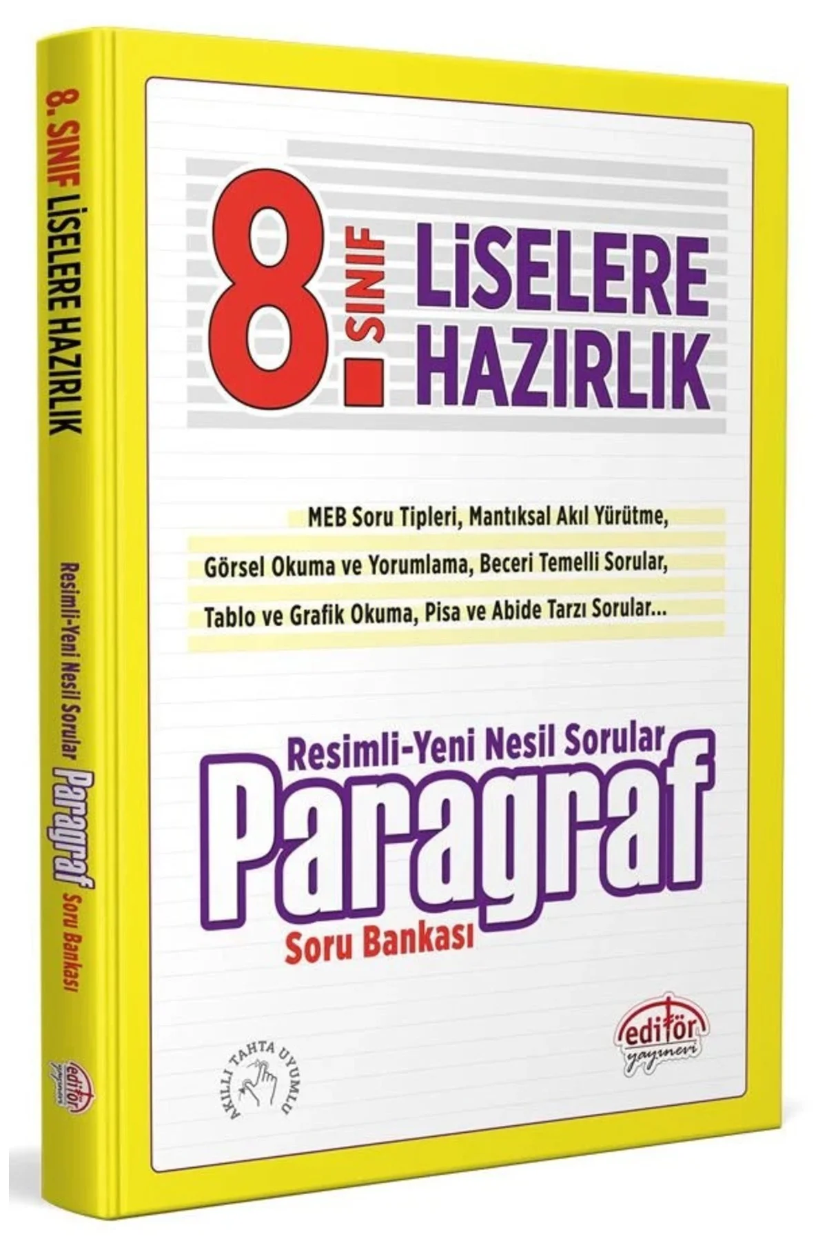 Editör Yayınları 8. Sınıf Resimli Yeni Nesil Sorularla Paragraf S