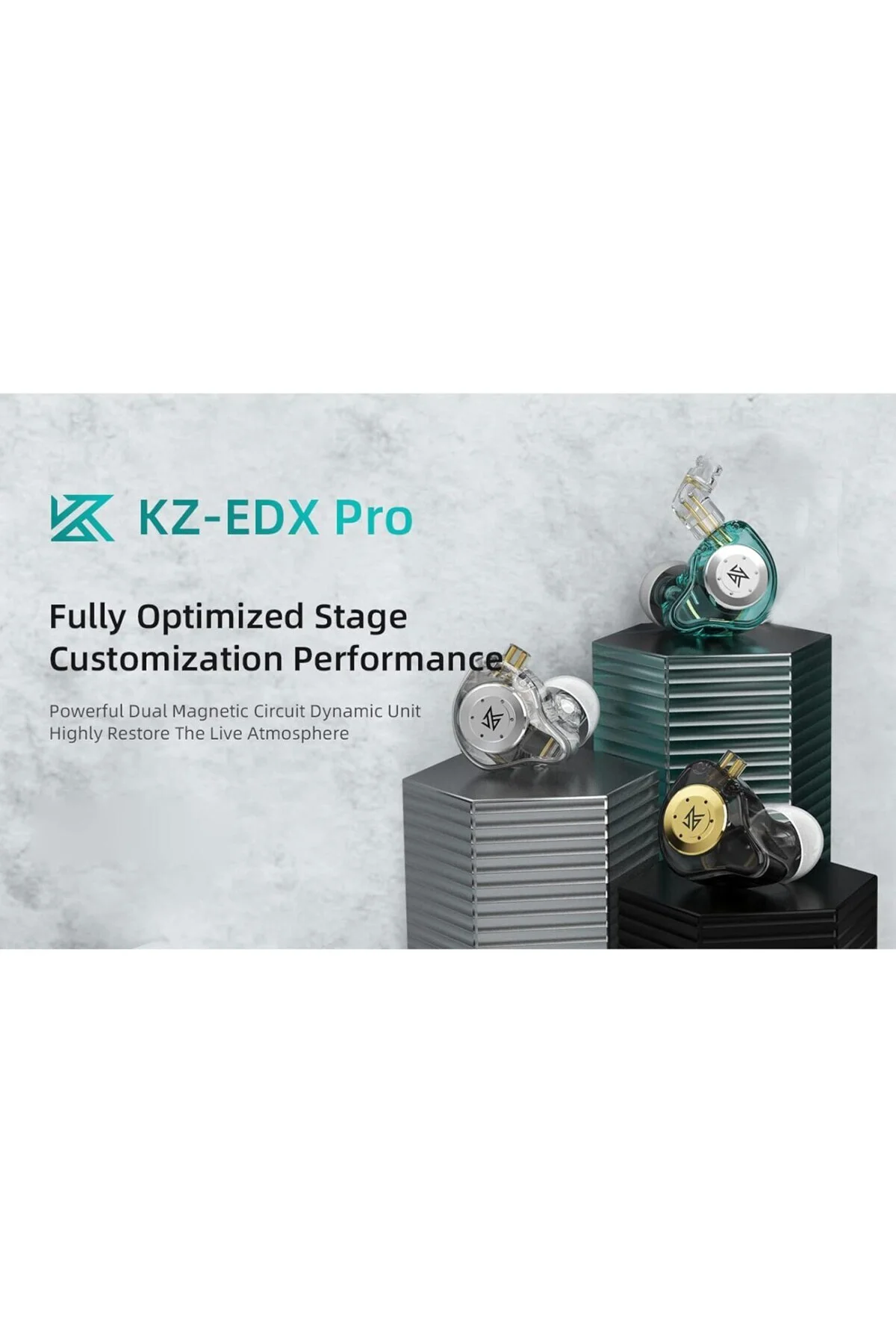 EDX Pro Kulak İçi Sahne Monitörü Kulaklık Çift Manyetik Dinak Birim Kulaklık 0.75mm Ayrılab
