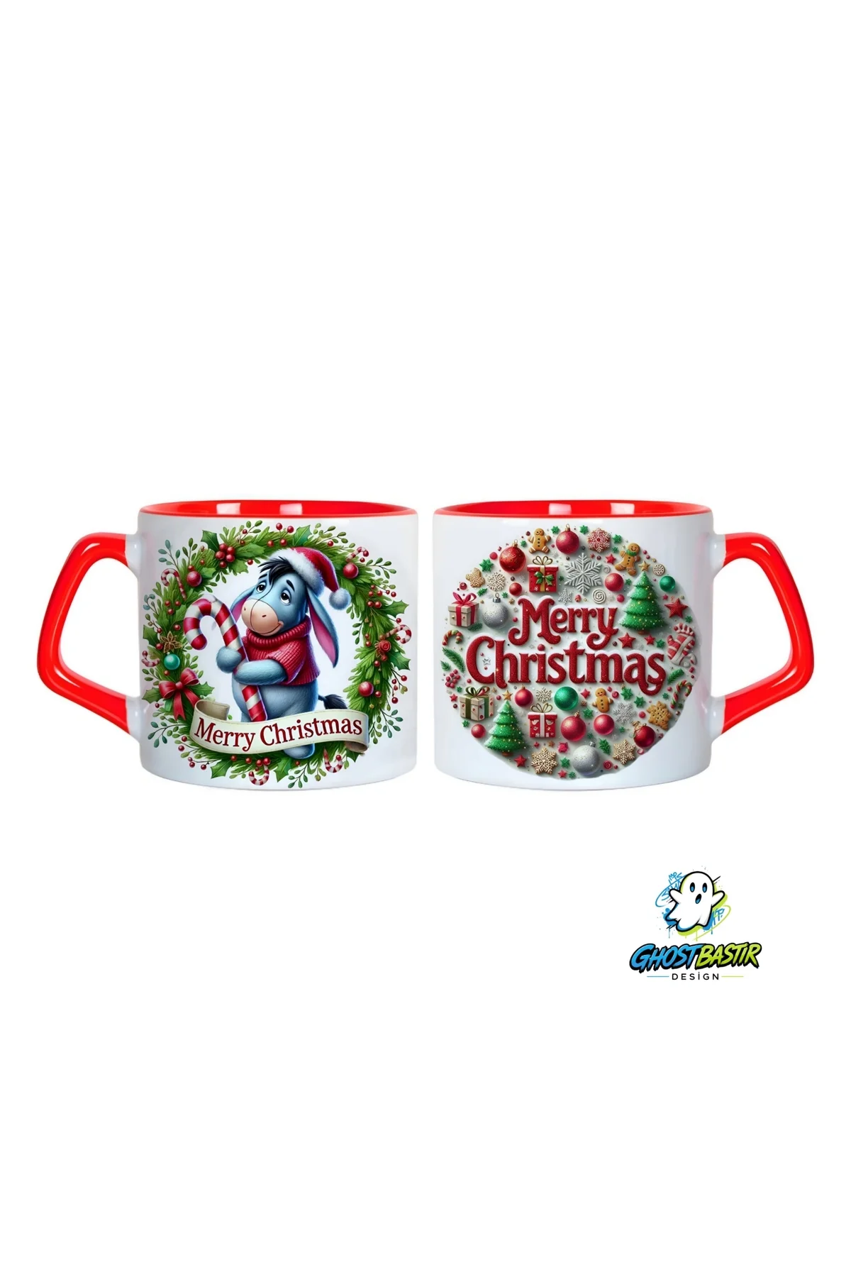 Eeyore Noel | Yılbaşı Kupa Bardak | Tek Adet 0986