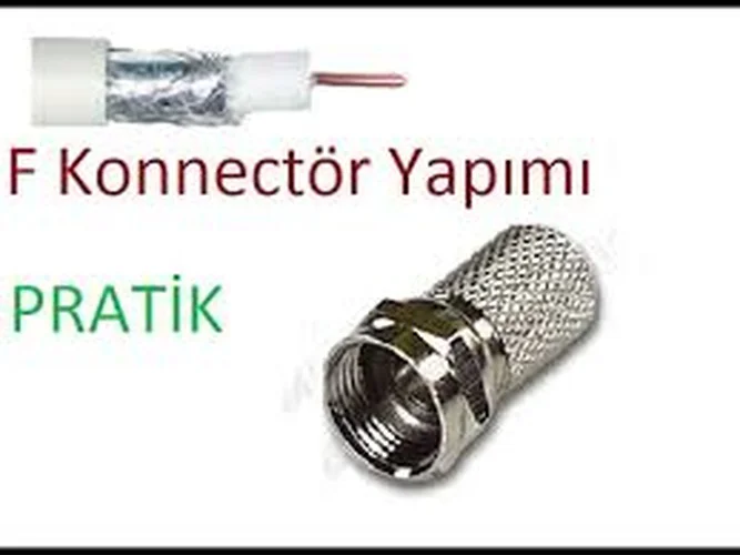 Ef Vida 50 Parça Uydu Konnektör RG-6-F