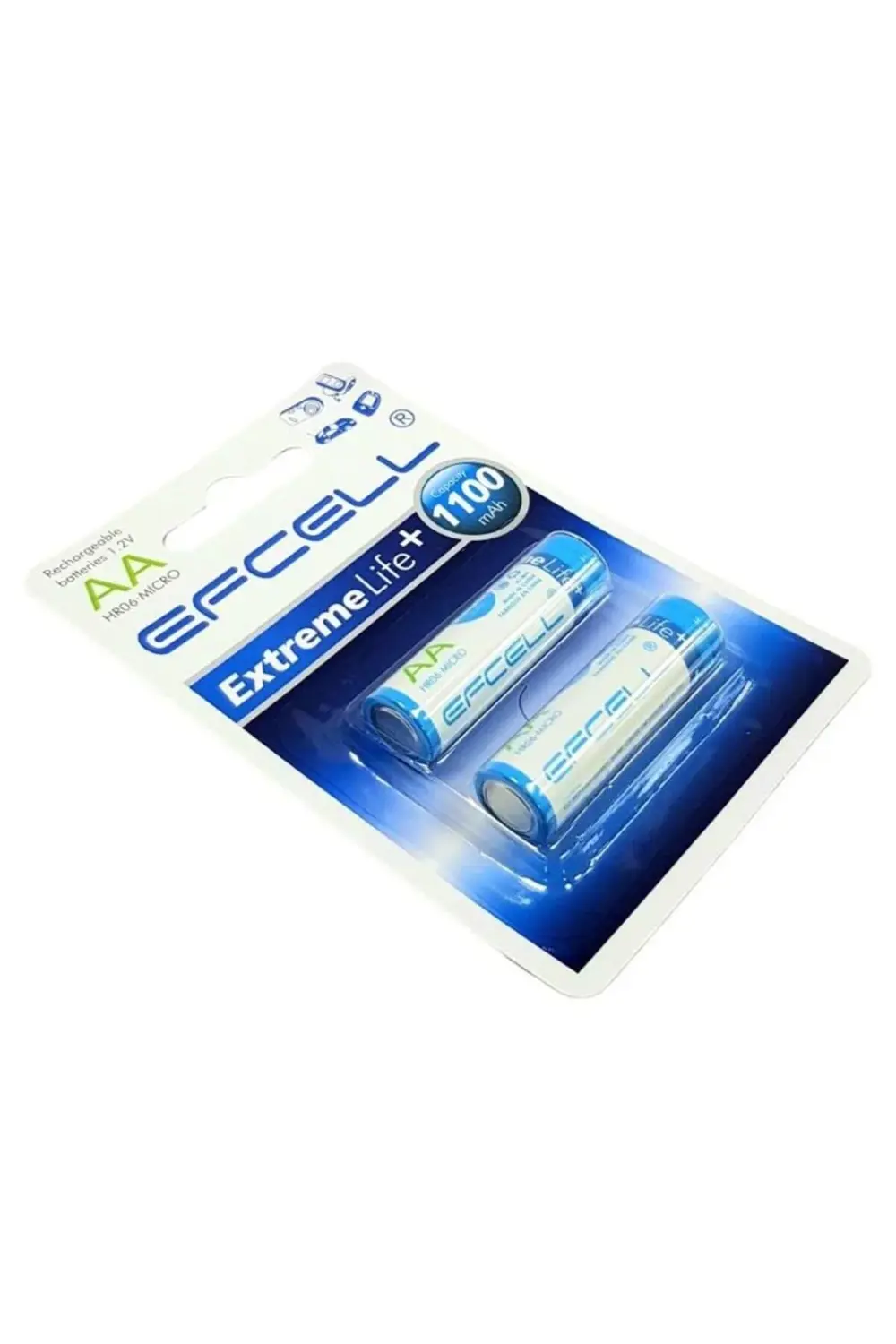 Efcell AA 1.2V 1100mA NiMh Şarjlı Kalem Pil