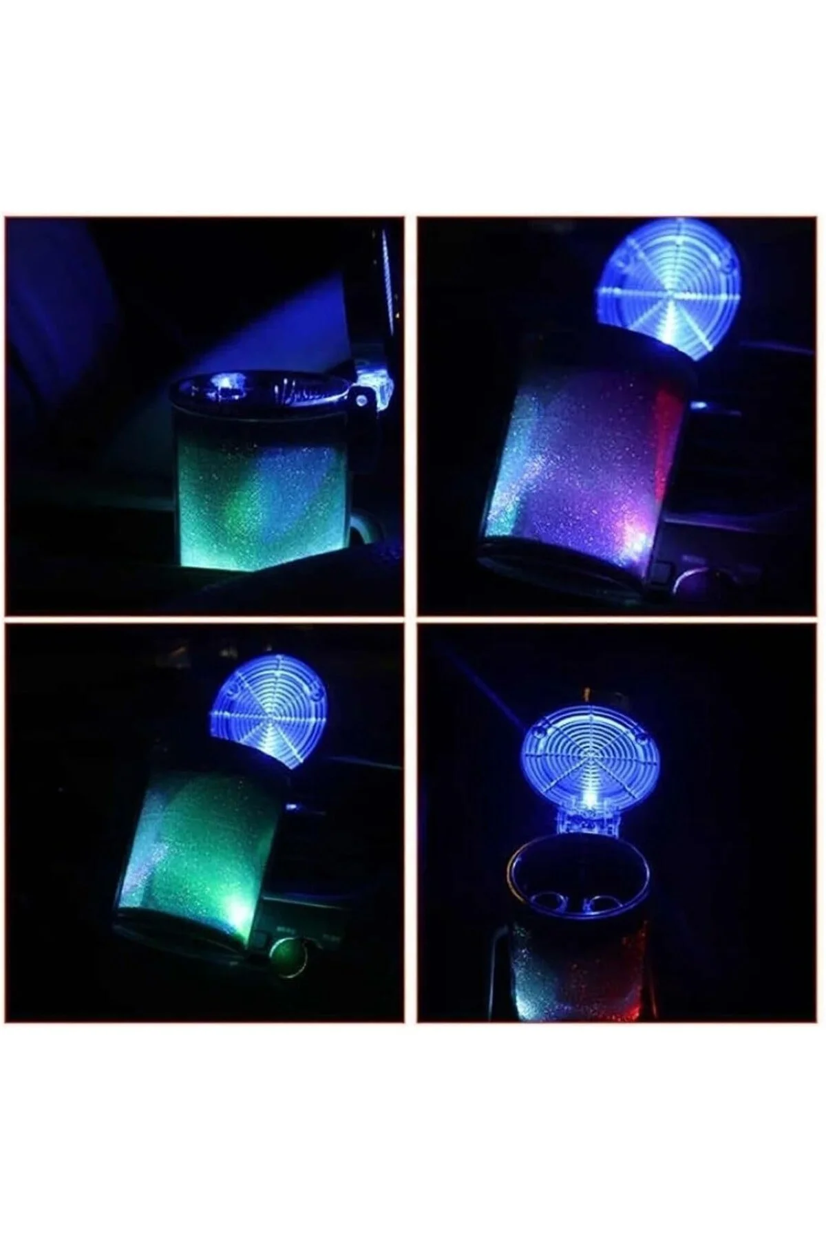 EFEAKS OTO KÜLLÜK RENKLİ IŞILTILI RGB ARAÇ İÇİ LED KÜLLÜK 7 IŞIKL