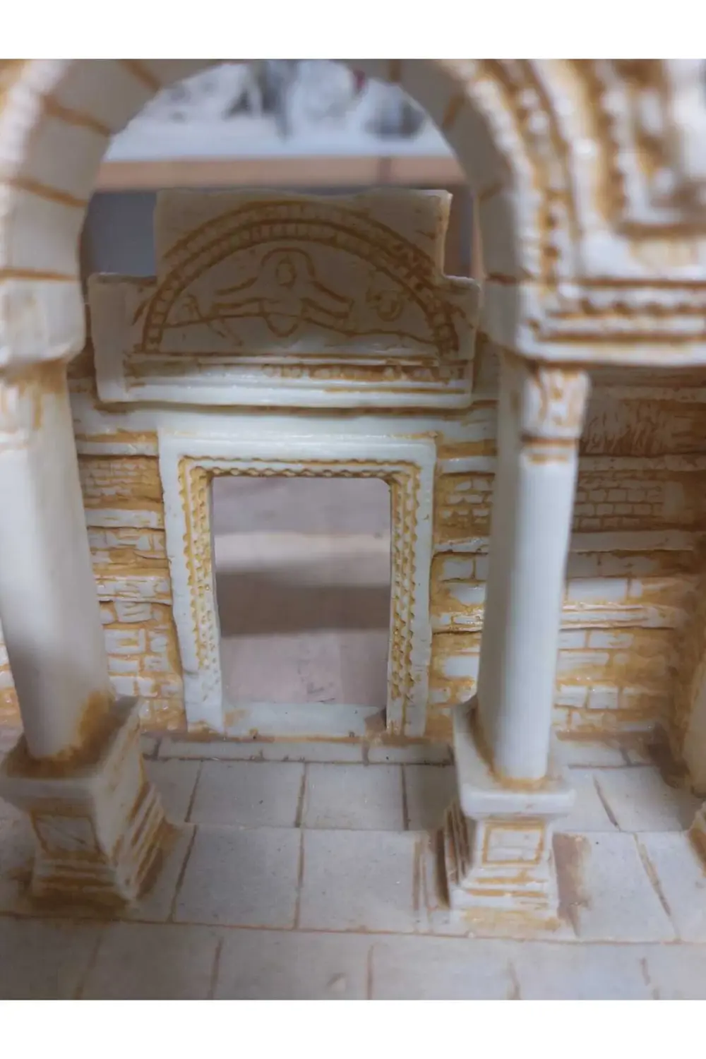 Efes Antik Kent Hadrian Tapınağı Temalı Dekoratif Mumluk & Biblo