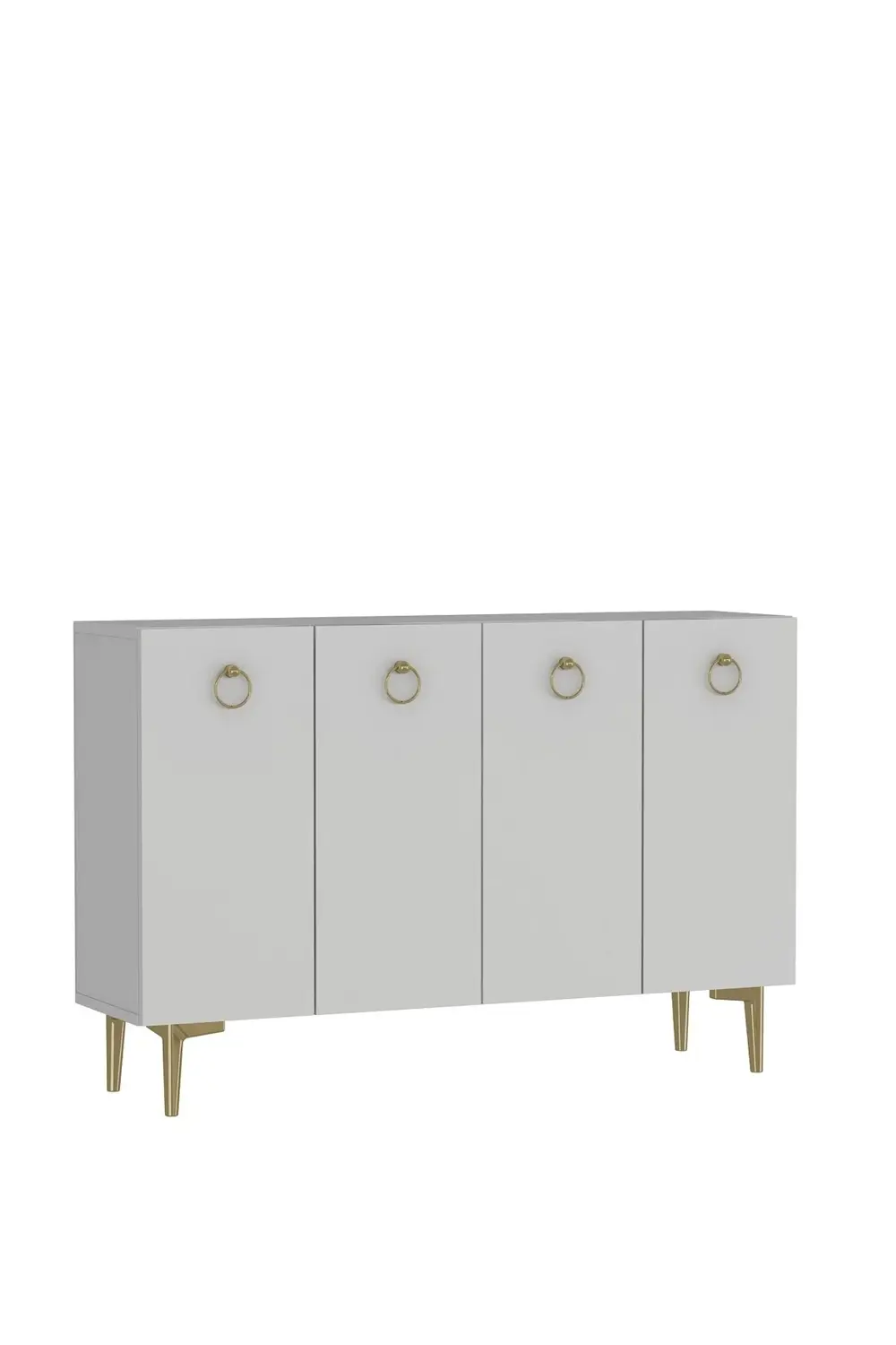 EFESCT MUTFAK KİLER DOLABI BEYAZ-BEYAZ-ALTIN