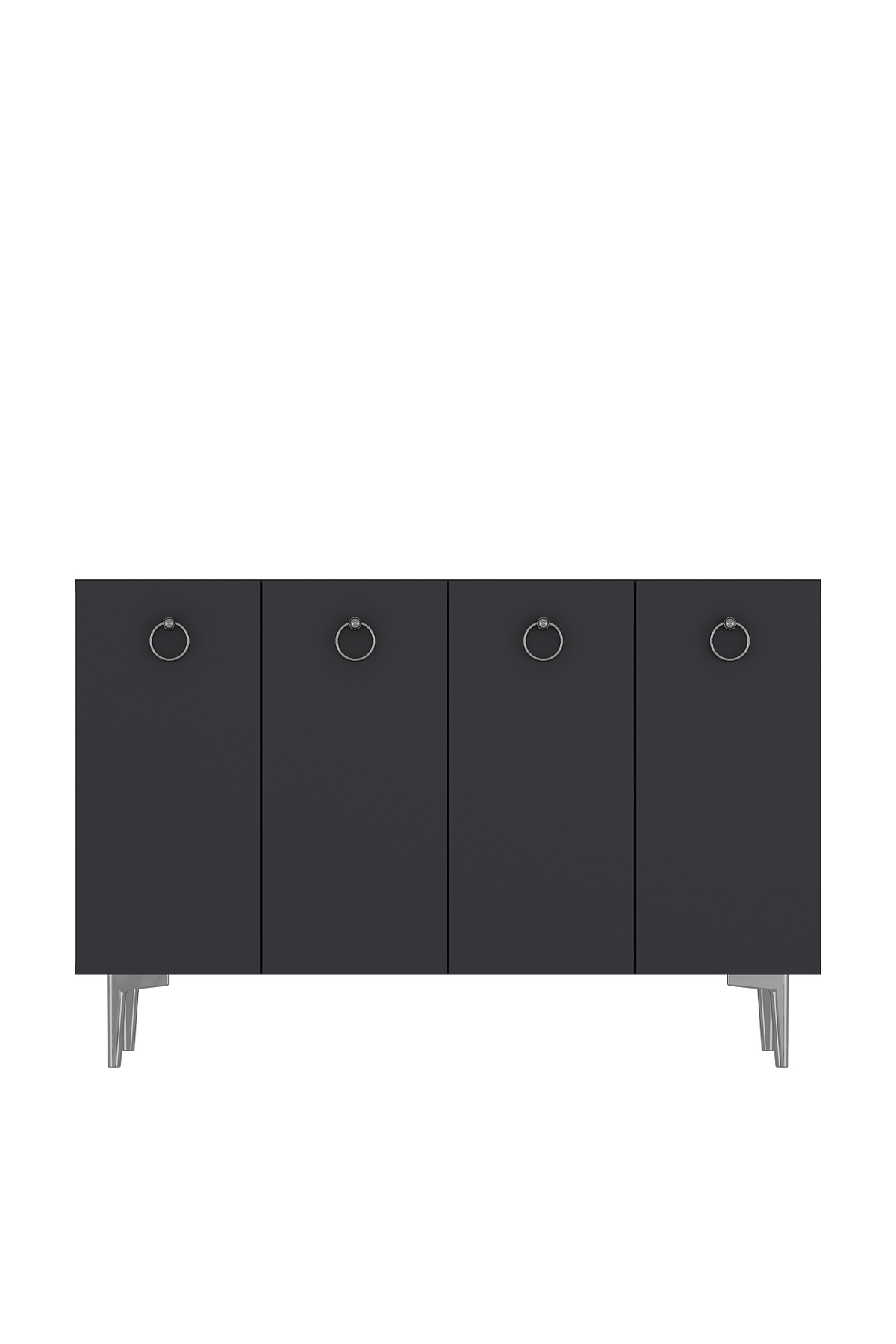 Cantek Dizayn Efesct Ofis Evrak Dolabi Antrasit-Antrasit-Gümüş