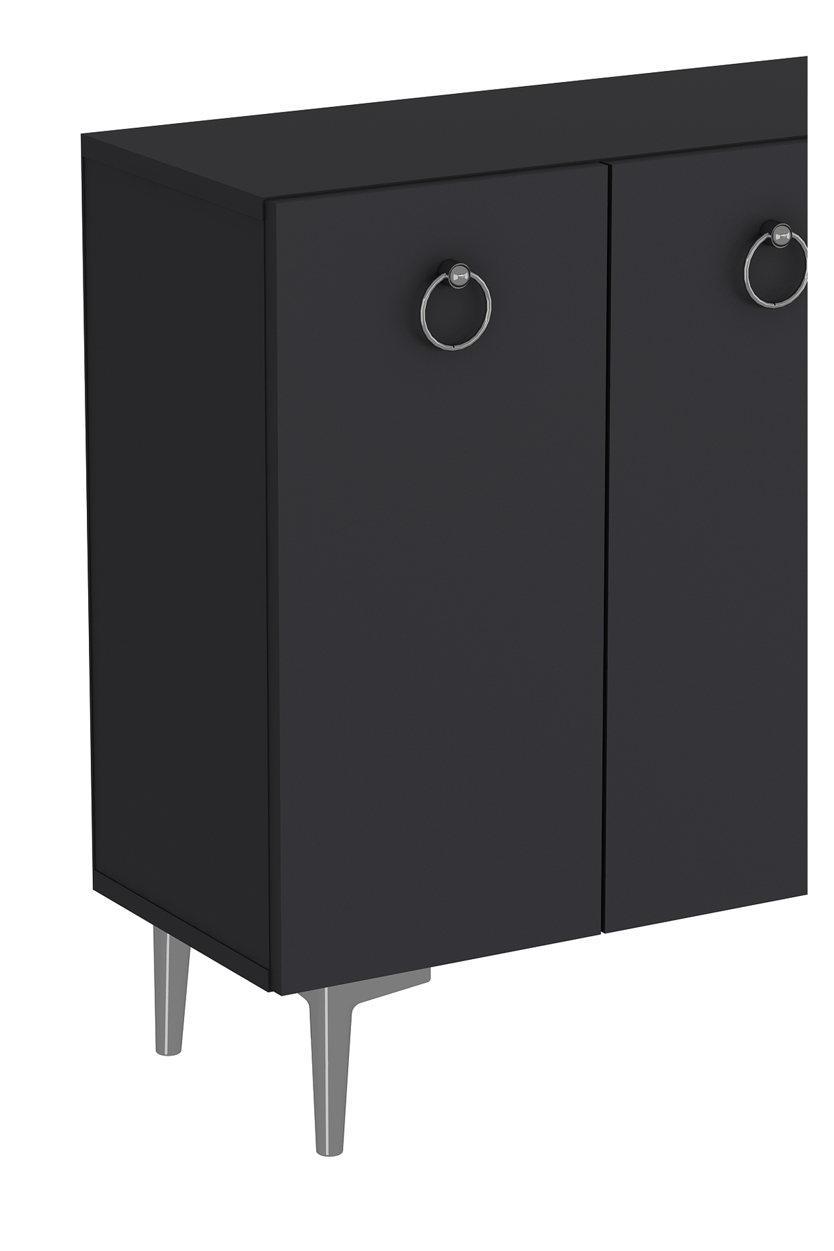 Cantek Dizayn Efesct Ofis Evrak Dolabi Antrasit-Antrasit-Gümüş