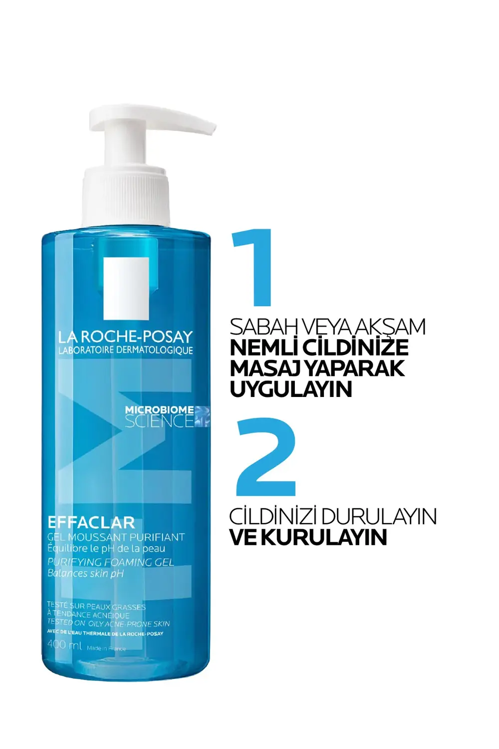 Effaclar Gel 400 ml - Yağlı ve Hassas Ciltler İçin Temizleyici Je