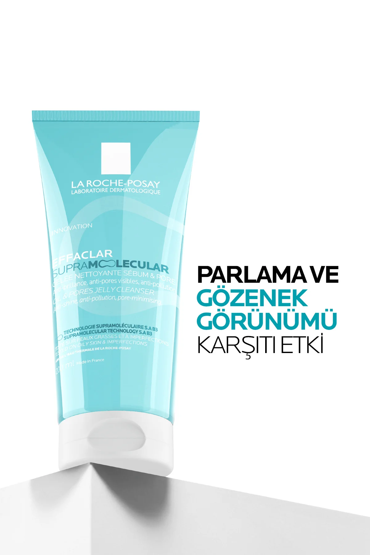Effaclar Supramolecular Karma ve Yağlı Ciltler İçin Gözenek Karşıtı Yüz Temizleme Jeli 200 ml - Görsel 4