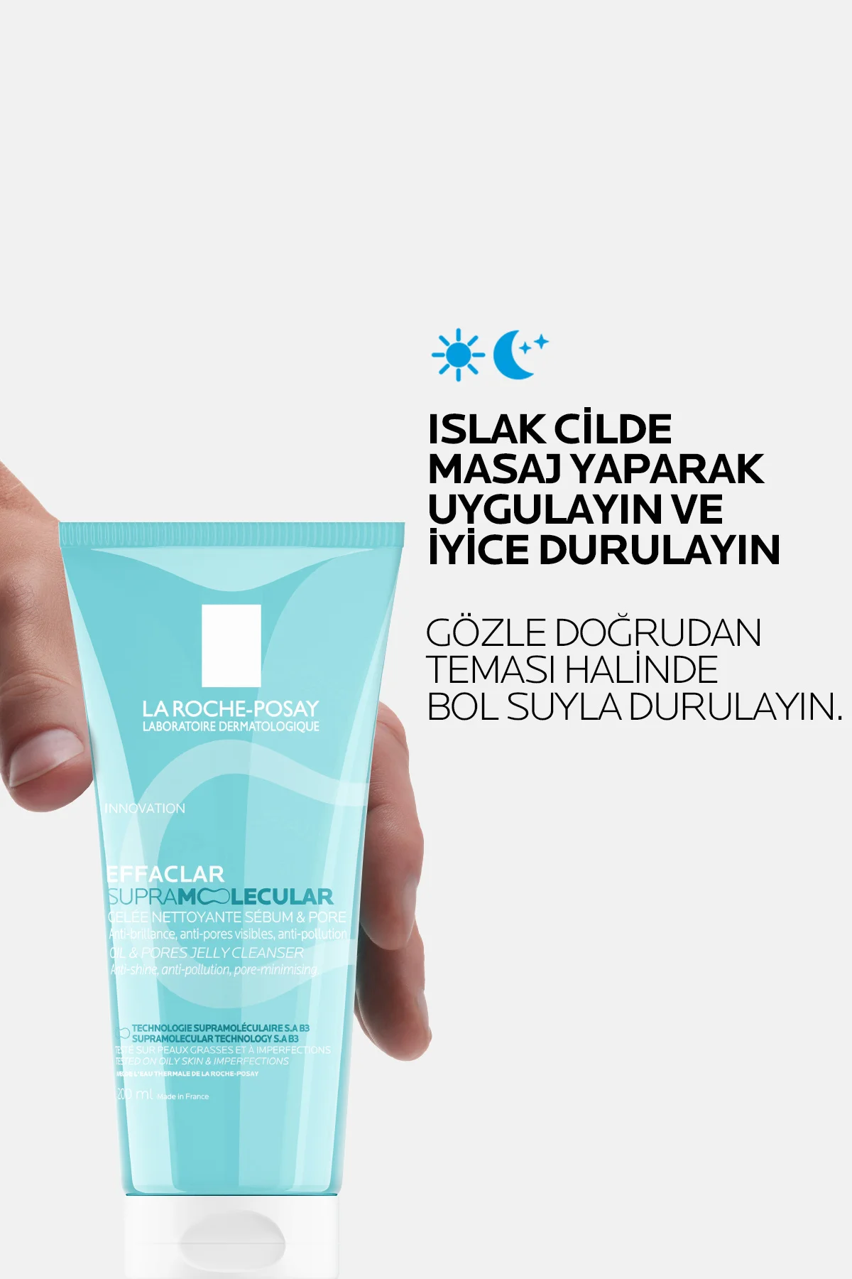 Effaclar Supramolecular Karma ve Yağlı Ciltler İçin Gözenek Karşıtı Yüz Temizleme Jeli 200 ml - Görsel 7
