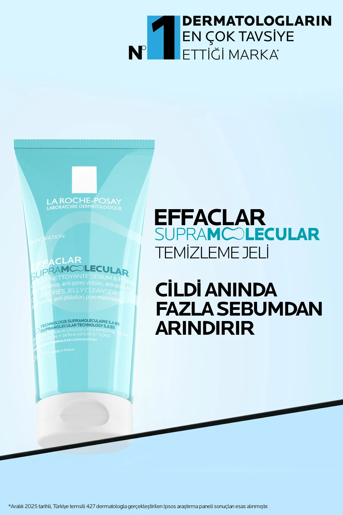 Effaclar Supramolecular Karma ve Yağlı Ciltler İçin Gözenek Karşıtı Yüz Temizleme Jeli 200 ml - Görsel 2