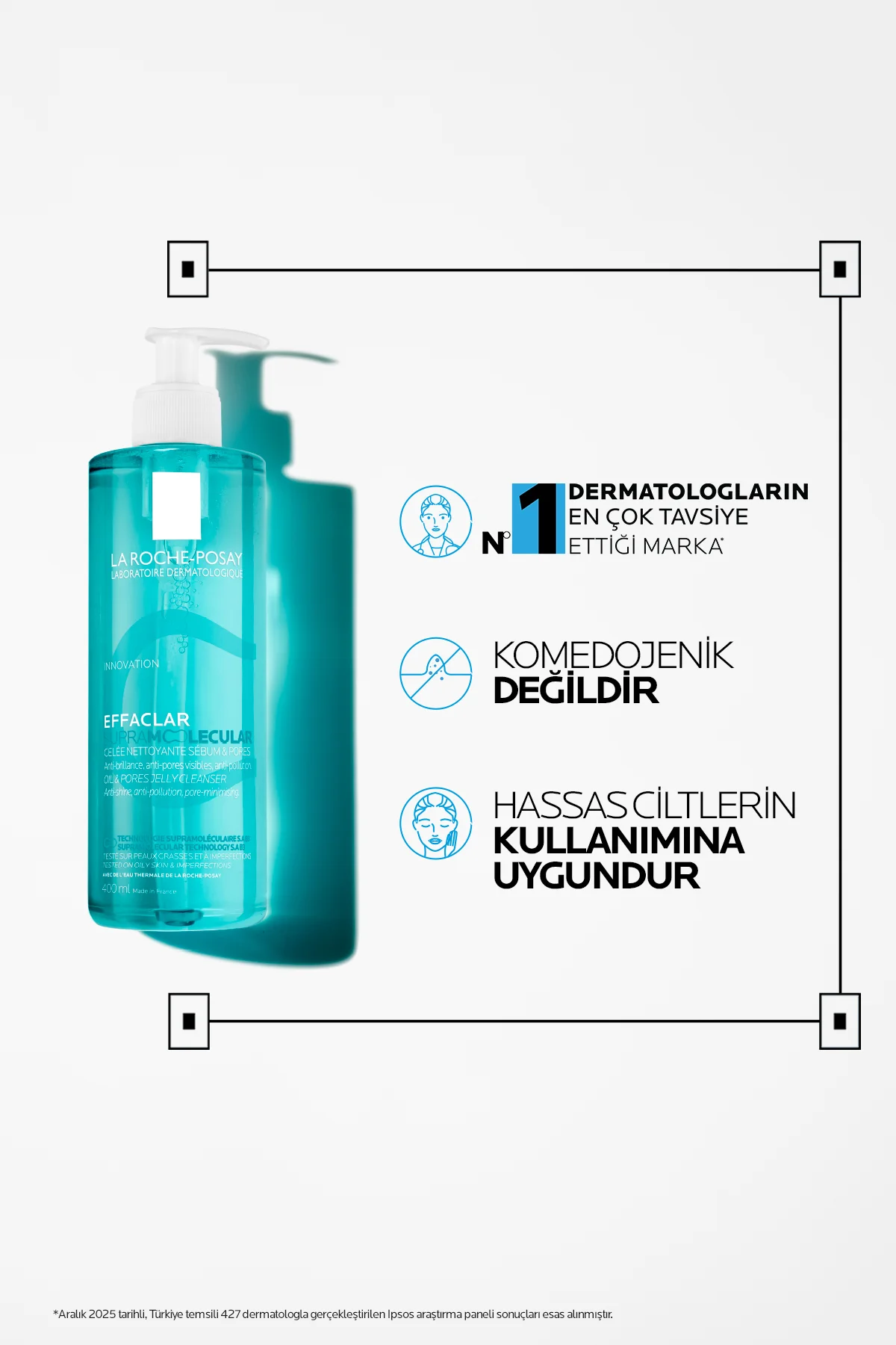 Effaclar Supramolecular Karma ve Yağlı Ciltler İçin Gözenek Karşıtı Yüz Temizleme Jeli 400 ml Fiyatı, Yorumları ve Özellikleri