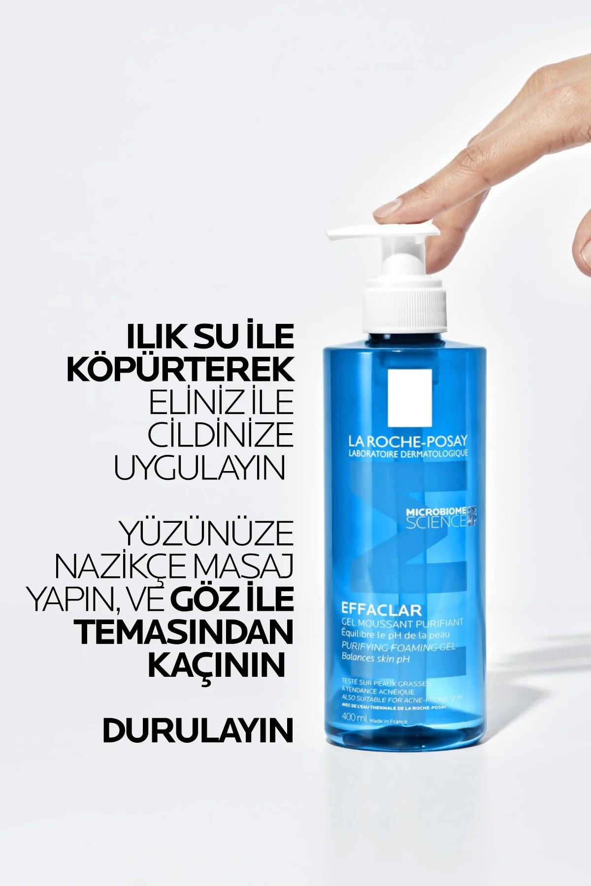 Effaclar Yağlı ve Akneye Eğilimli Ciltler için Temizleme Jeli Yen