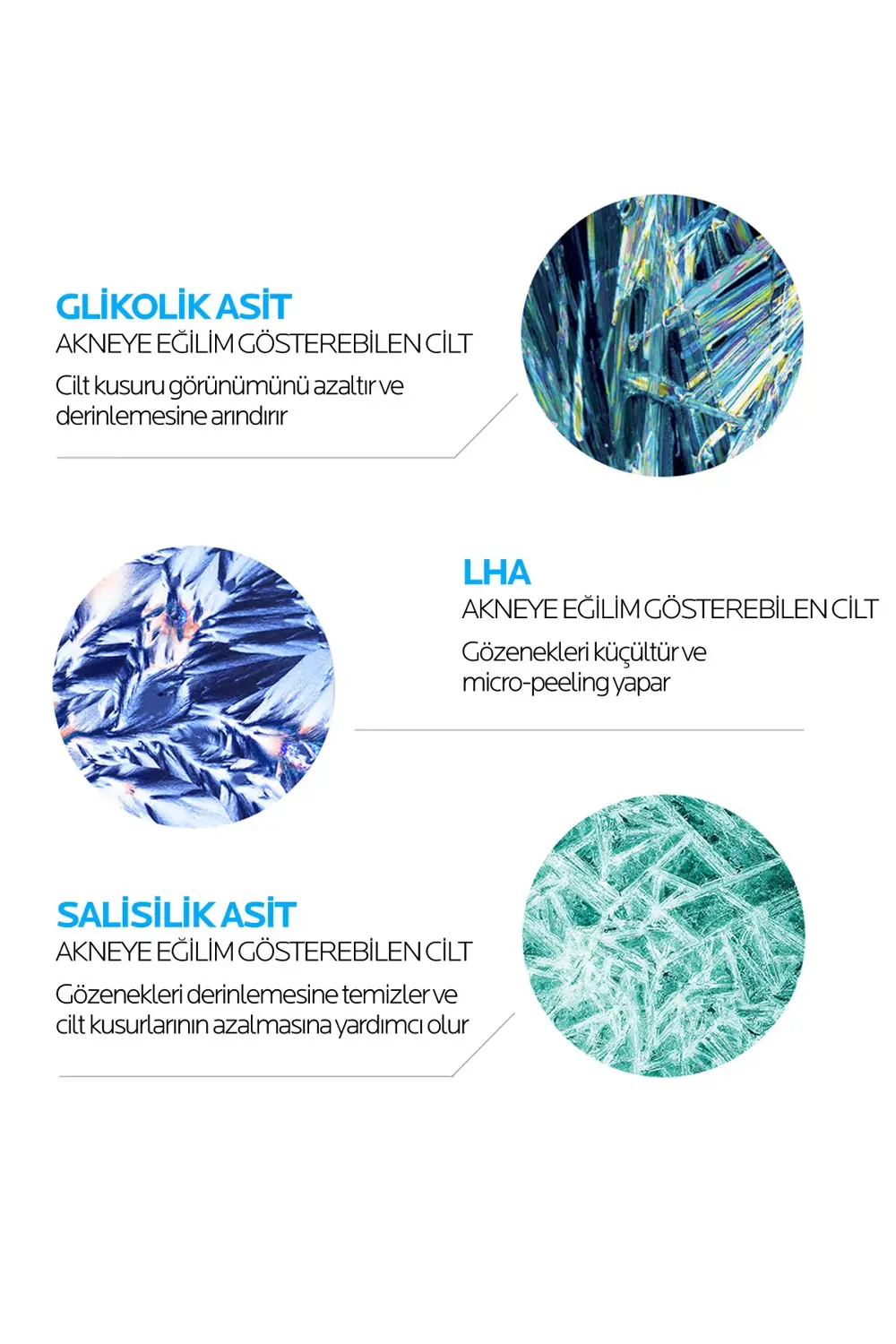 Effaclar Yağlı ve Akneye Eğilim Gösteren Ciltler için Peeling Etk