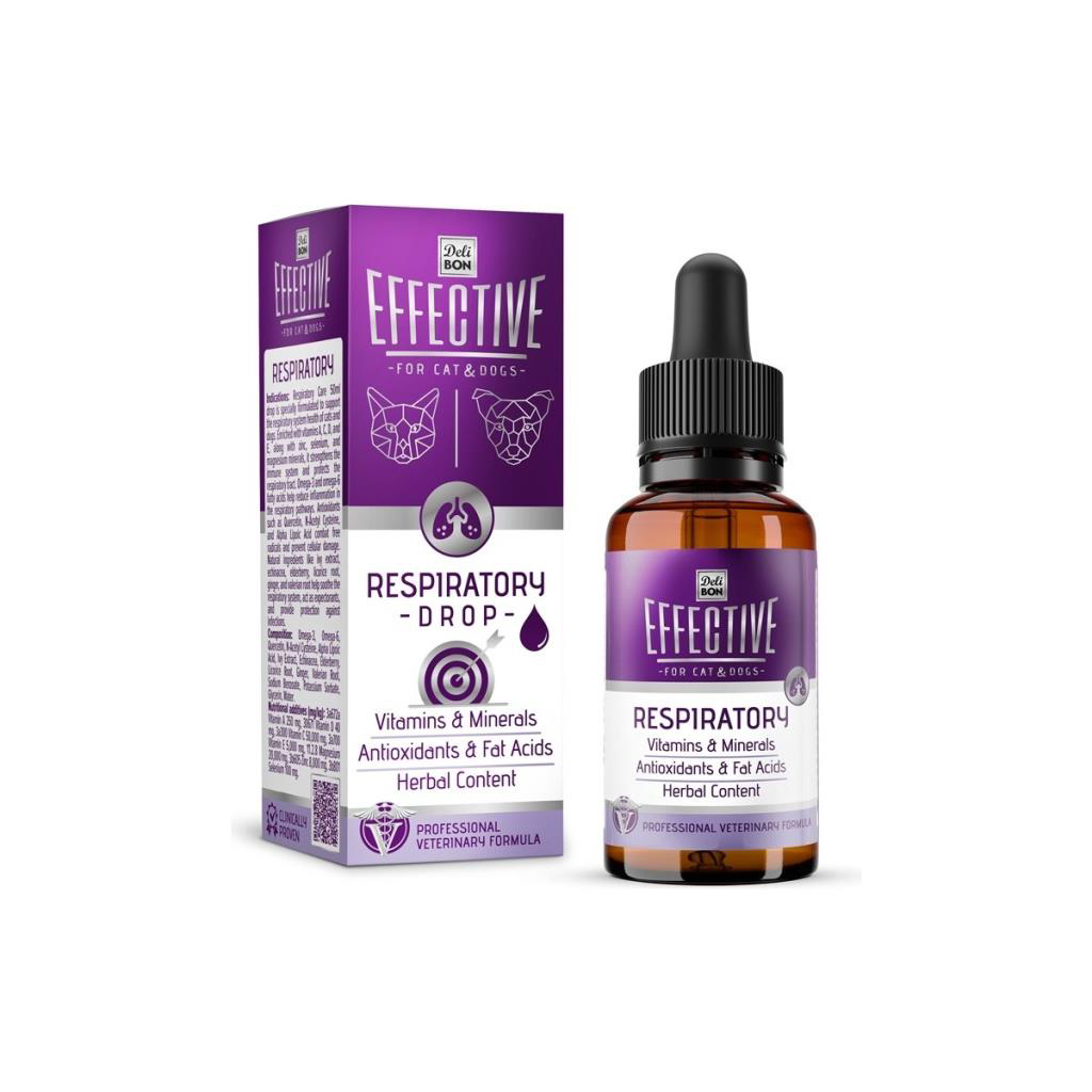 Delibon Effective Kedi Ve Köpek Takviye Ürünleri Solunum Sistem Sağlığı 5
