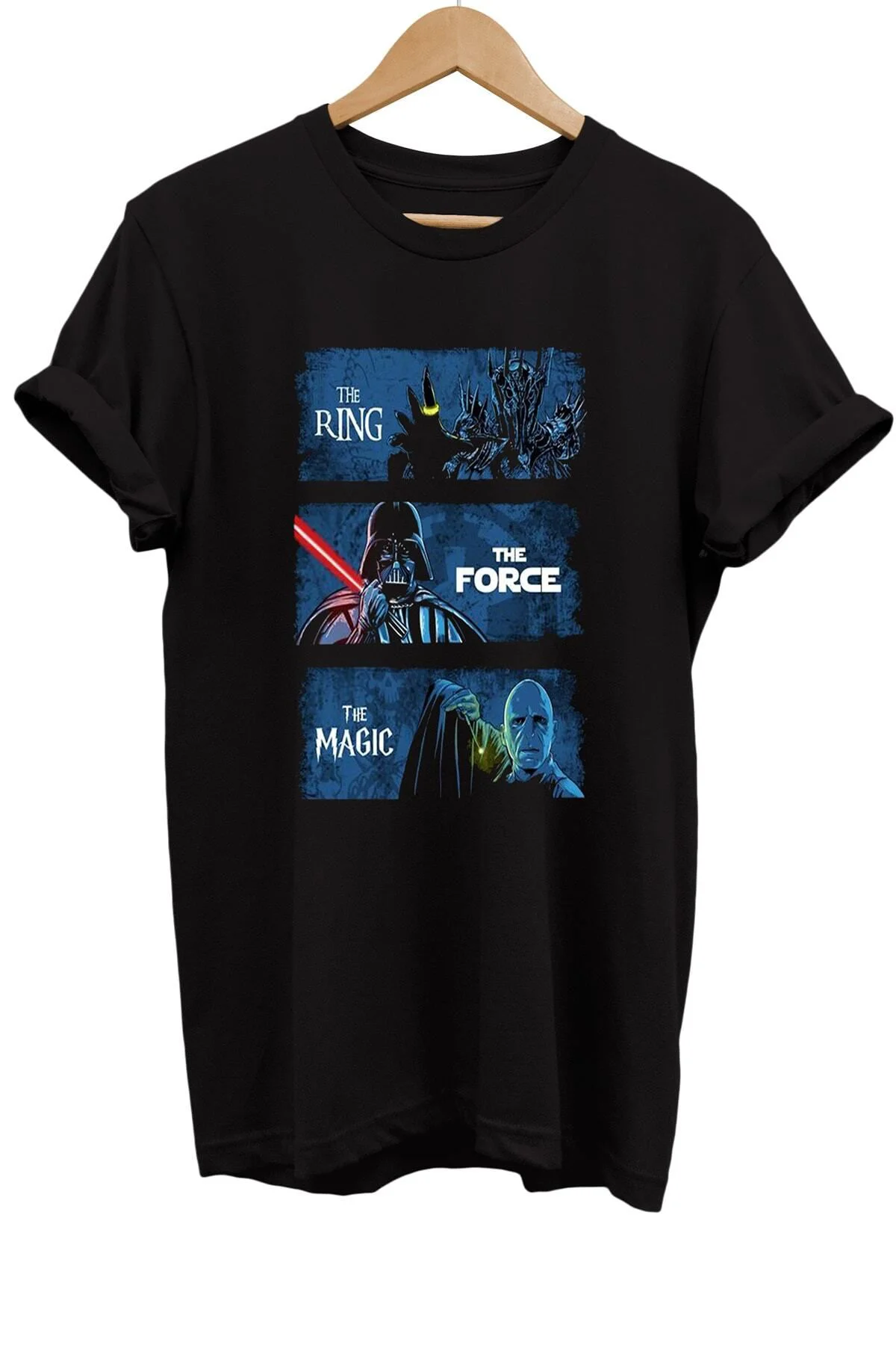 Efsane Kötüler Baskılı %100 Pamuk Oversize T-shirt