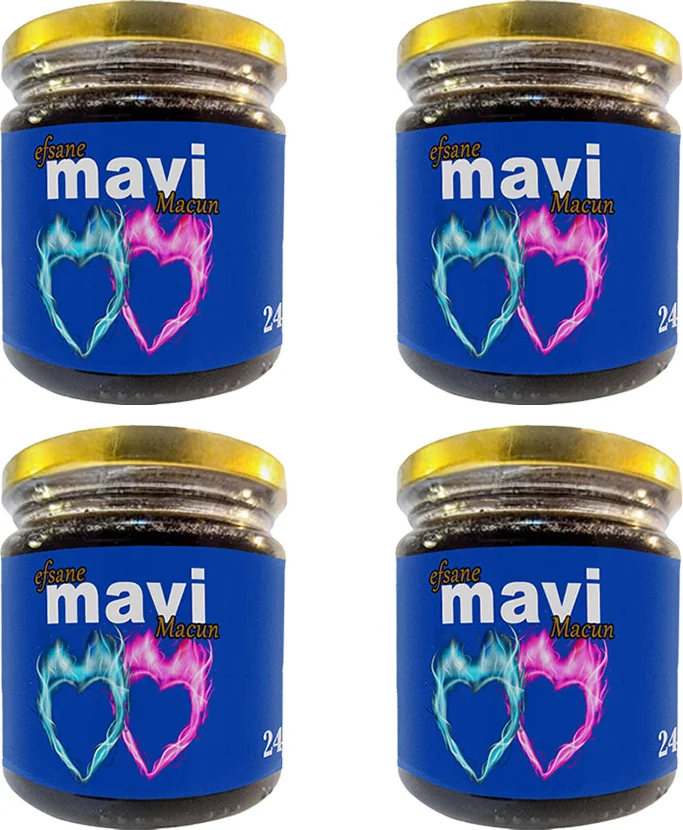Efsanevi Mavi Macun 4 Kavanoz - Bay & Bayan Çiftleri İçin Özel 240 Gr Fiyatı, Yorumları ve Özellikleri