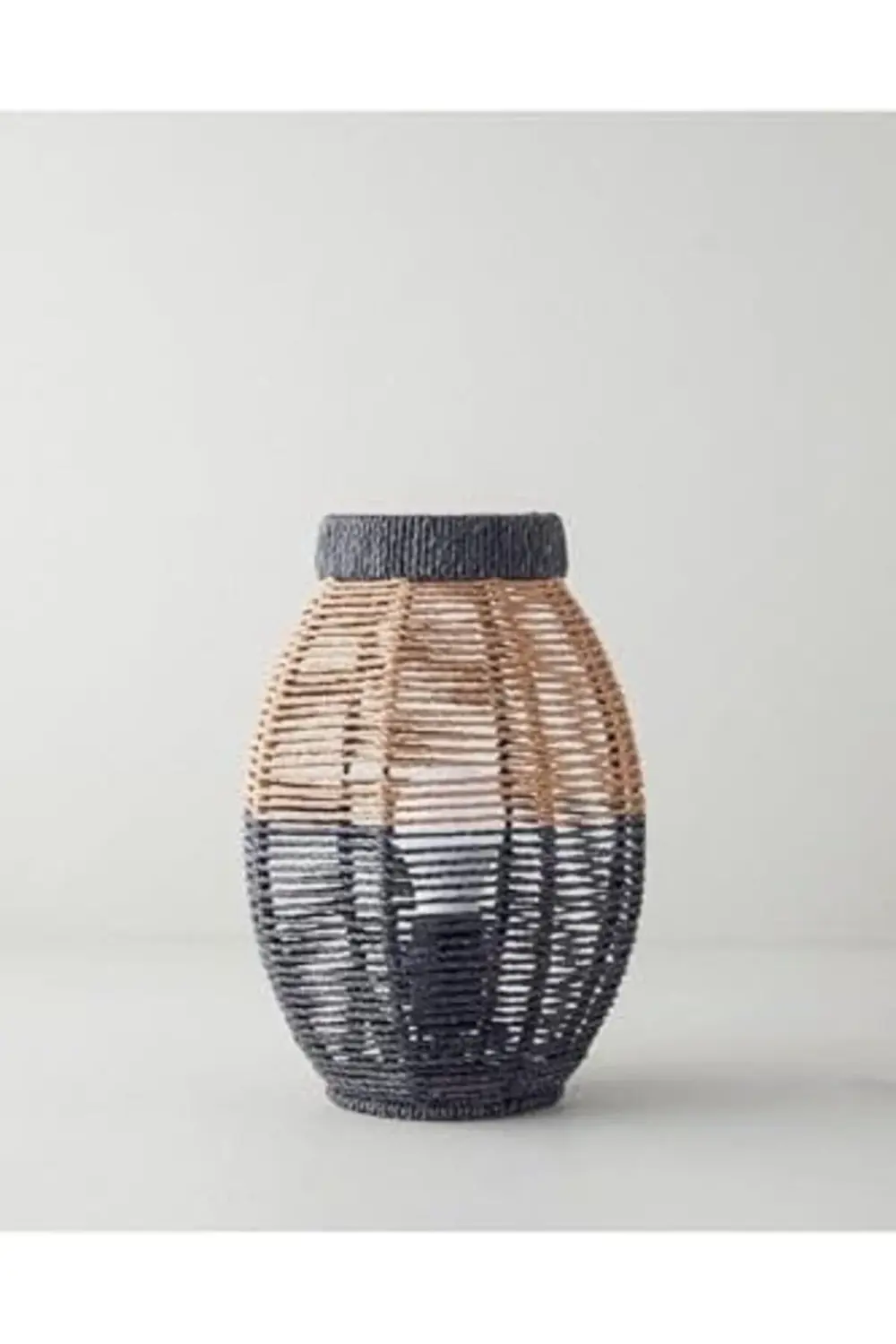 efshopx Home Rita Kağıt İp Abajur 12x20x32 cm Natural NewDesingx