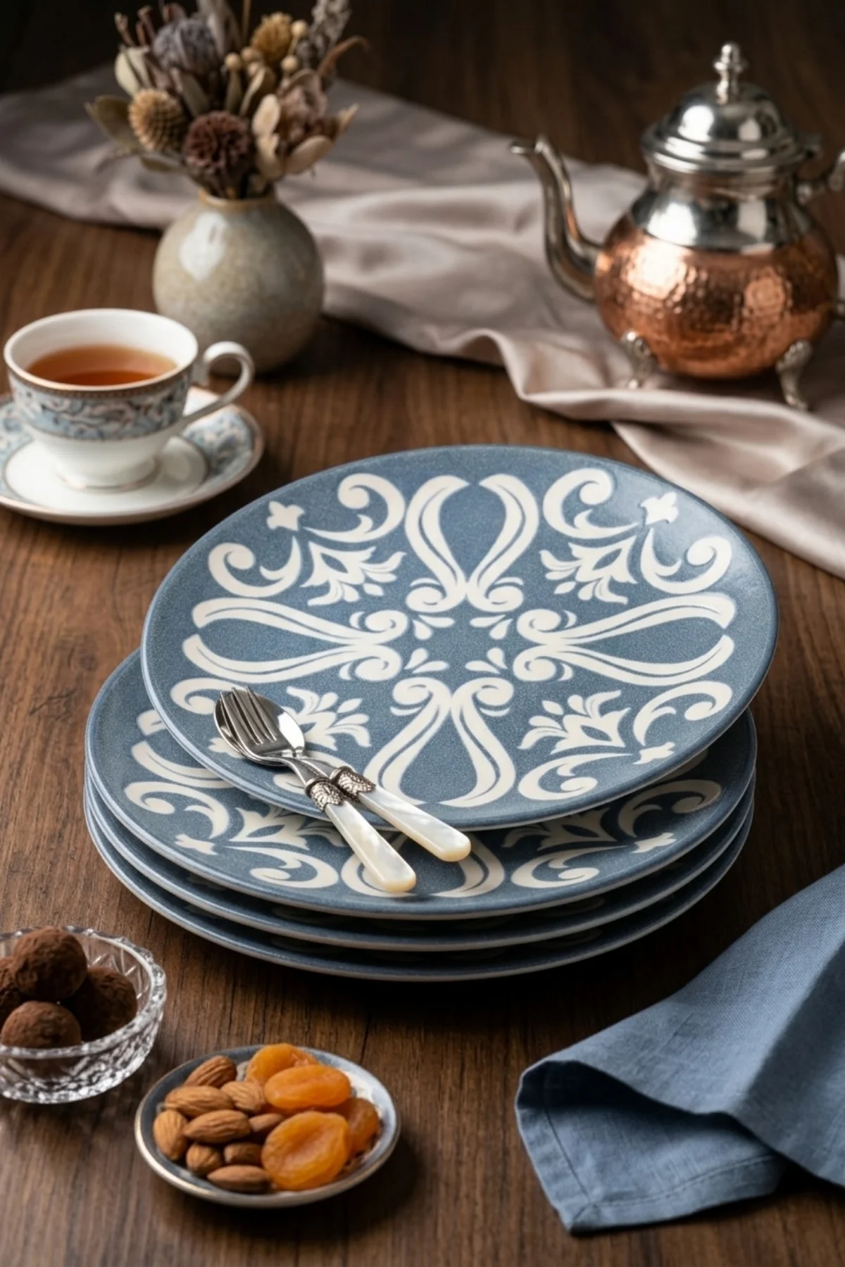 Ege Pasta Tabağı 20 Cm 4 Parça