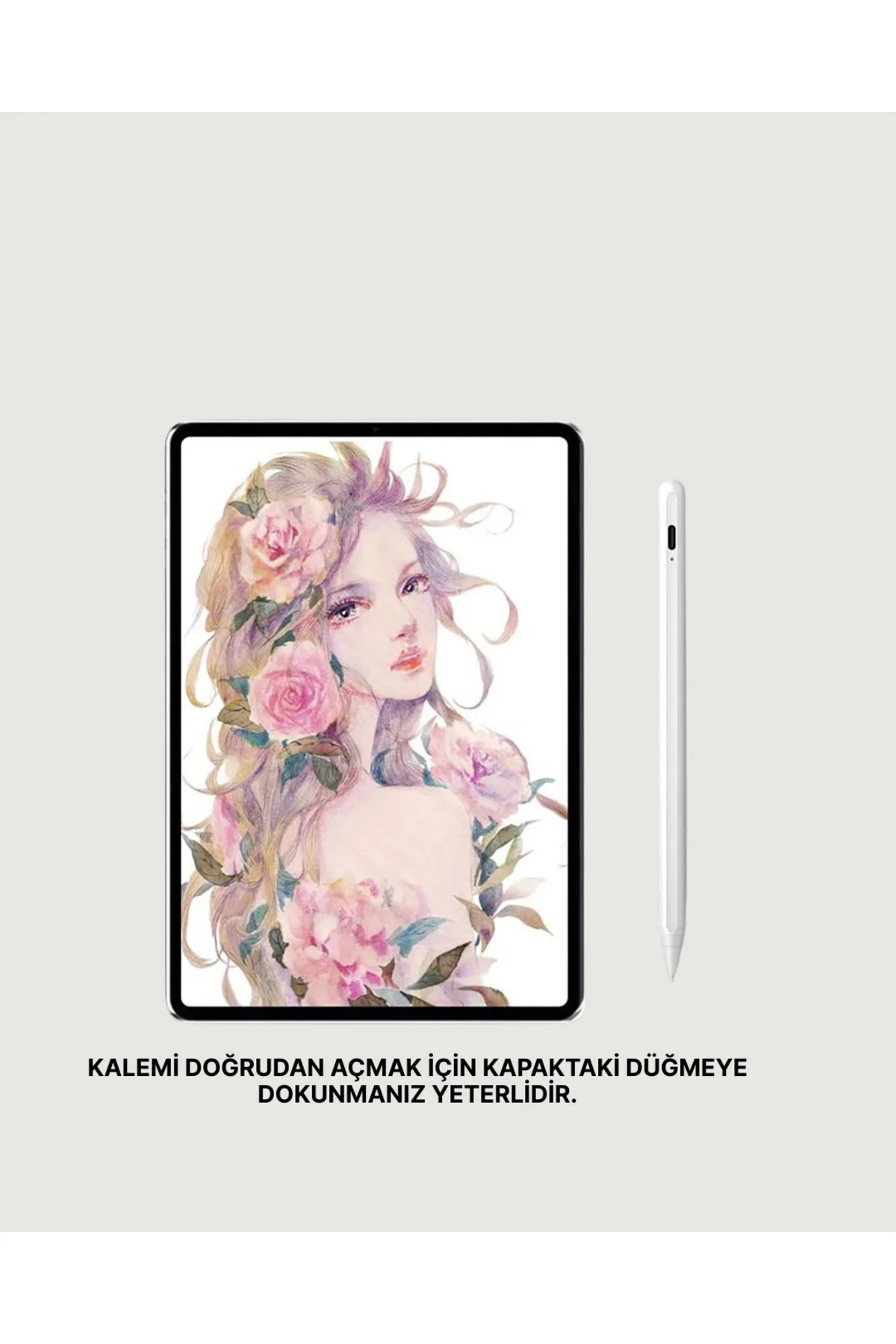 Eğim Sensörlü Dijital Kalem – Yüksek Hassasiyetli 1,0 mm Uç, Uzun