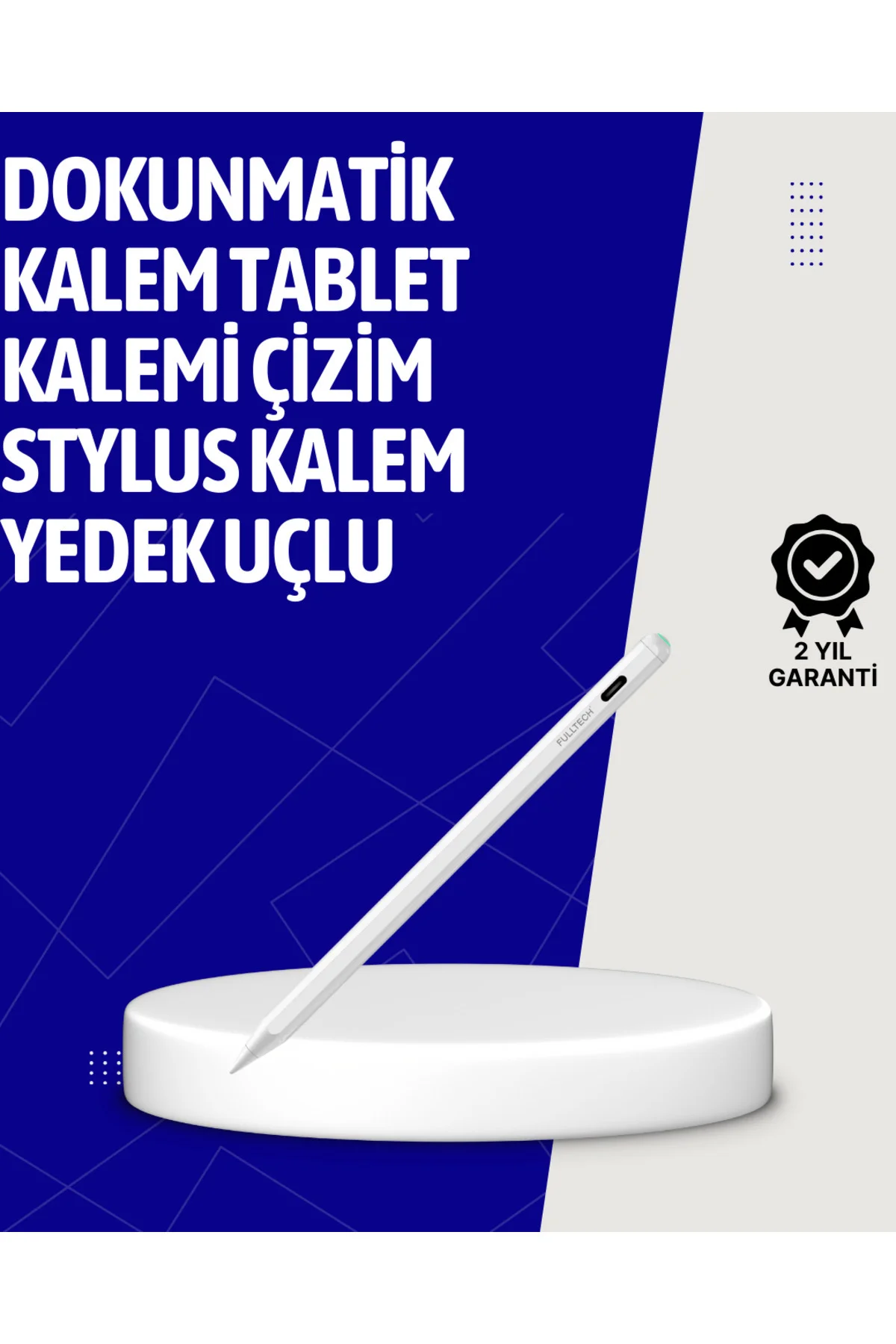 Eğim Sensörlü Dijital Kalem – Yüksek Hassasiyetli 1,0 mm Uç, Uzun