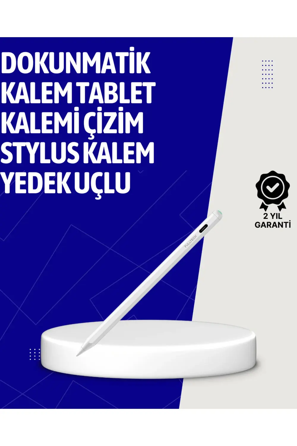 Eğim Sensörlü Dijital Kalem – Yüksek Hassasiyetli 1,0 mm Uç, Uzun