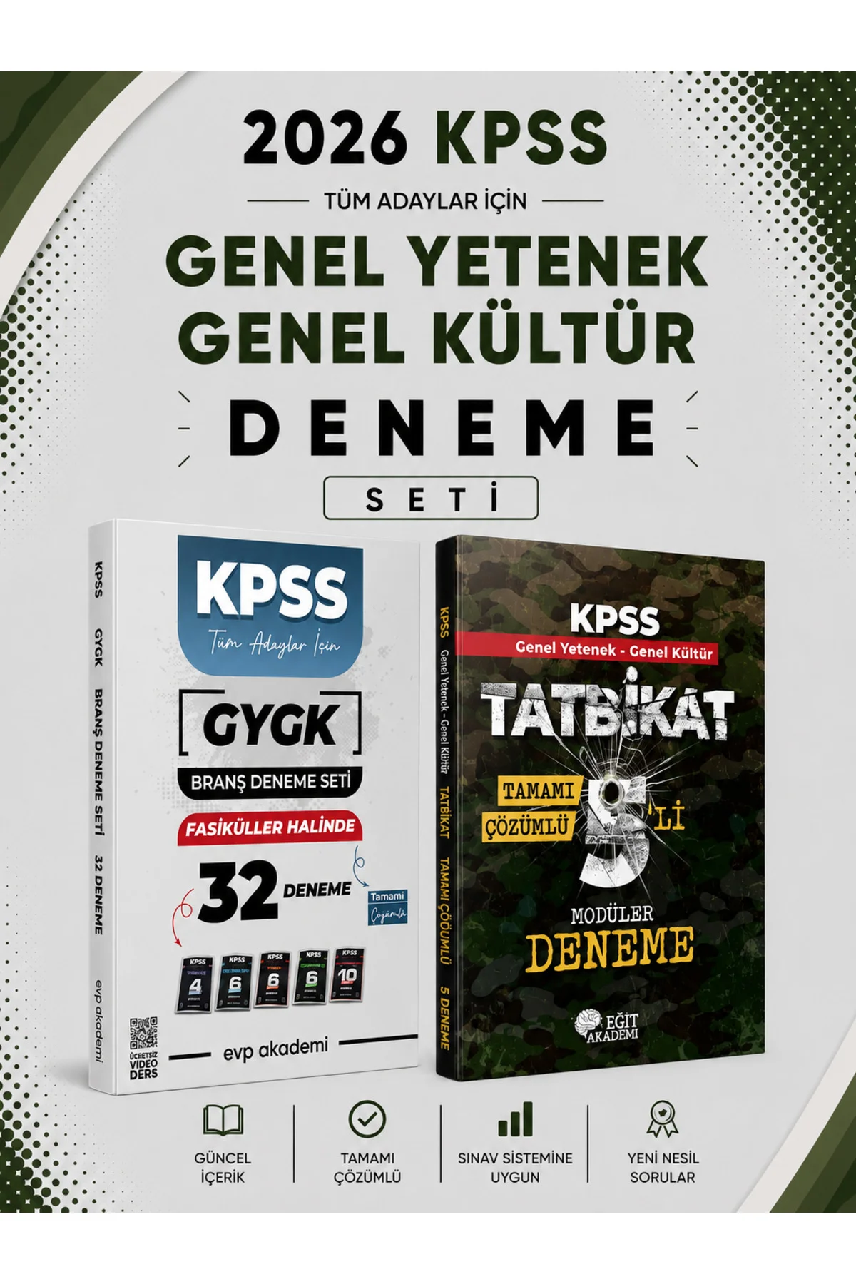Eğit Akademi 2026 KPSS GKGY TATBİKAT 5 Deneme & KPSS Tüm Dersler 32 Deneme Seti