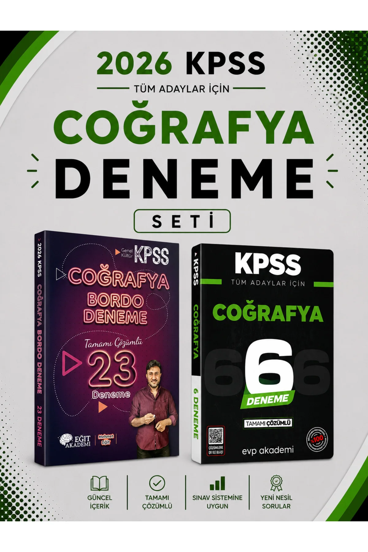 Eğit Akademi 2026 KPSS Coğrafya 23 Deneme & KPSS Coğrafya 6 Deneme Seti