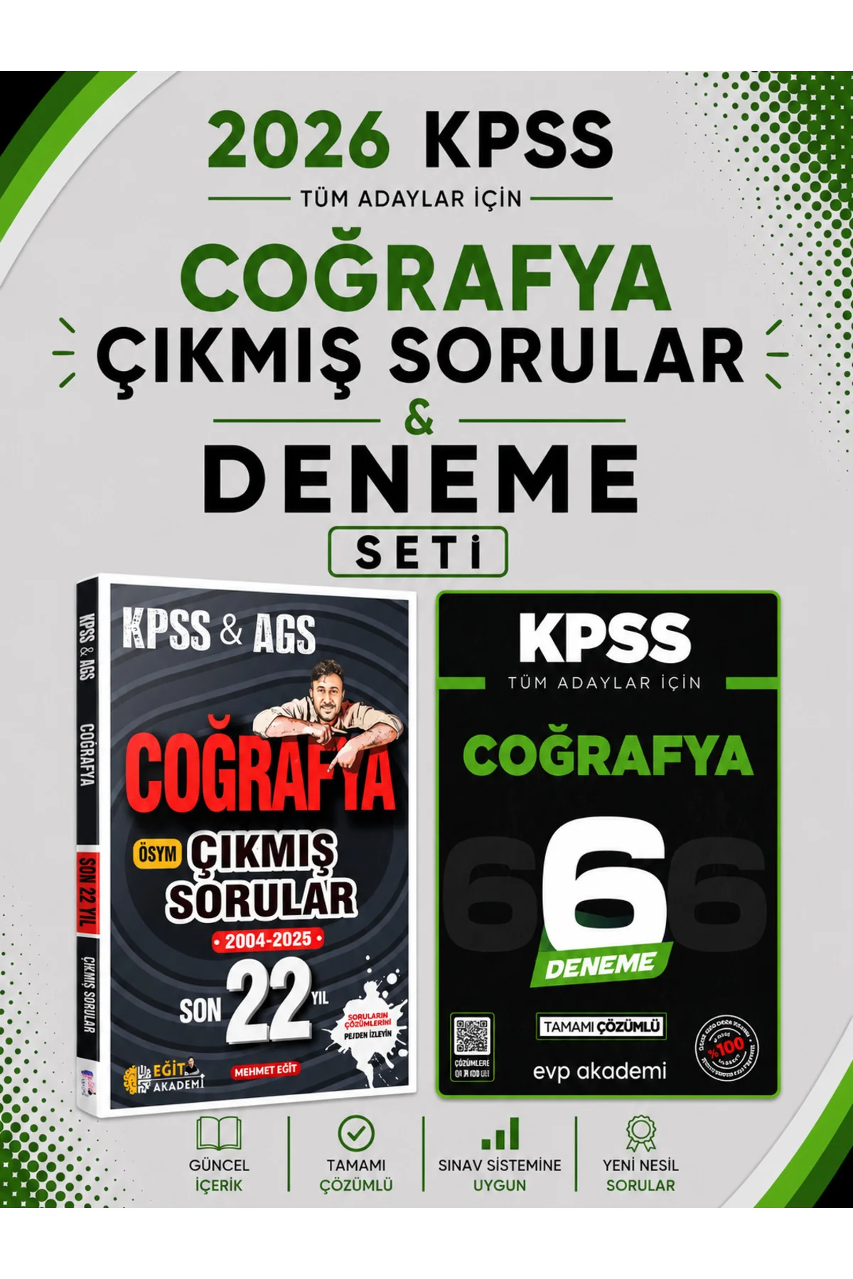 Eğit Akademi 2026 KPSS Coğrafya Çıkmış Sorular & KPSS Coğrafya 6 Deneme Seti