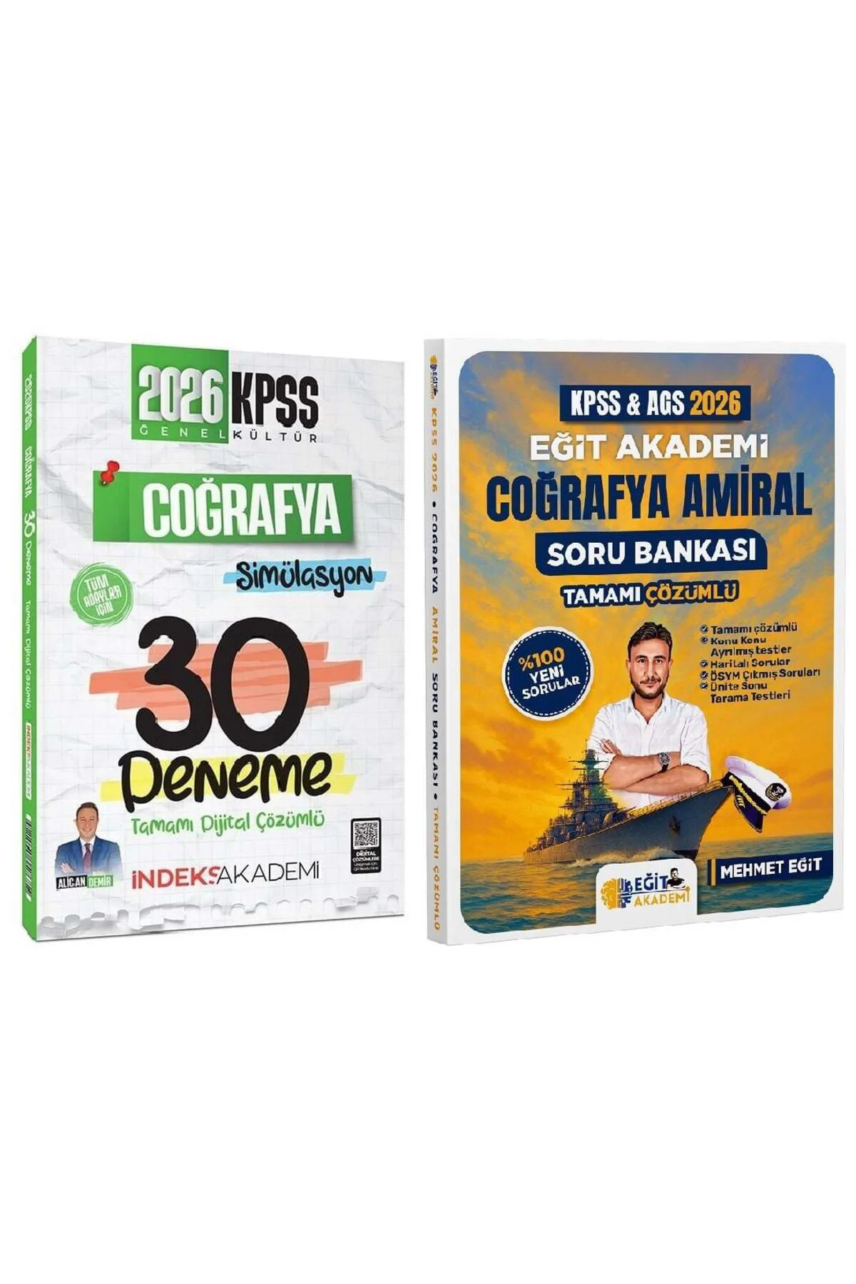 Eğit + İndeks 2026 KPSS Coğrafya Amiral Soru Bankası + 30 Deneme 