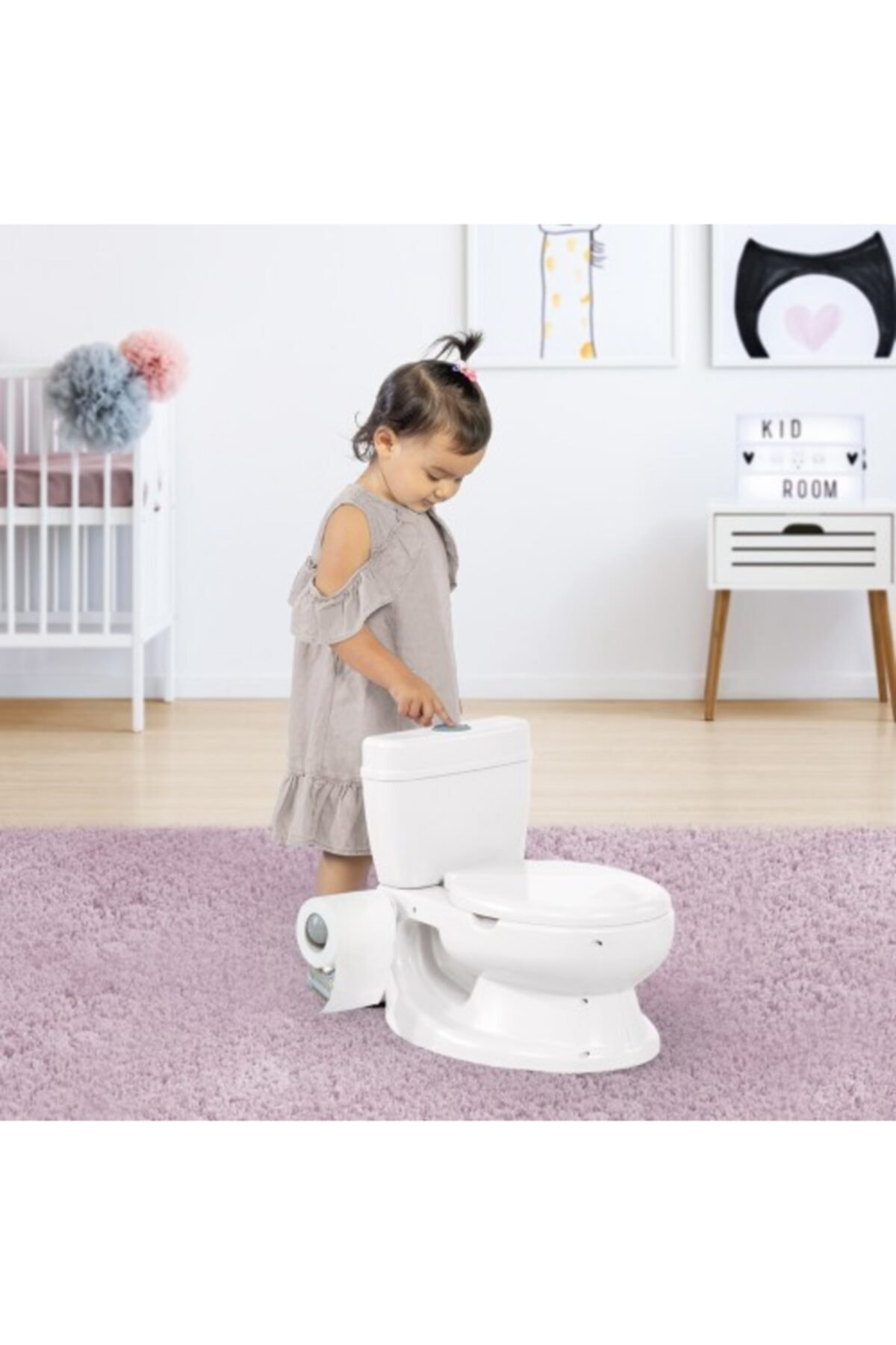 Dolu Eğitici Lazımlık Bebek Klozet Sifon Sesi Var