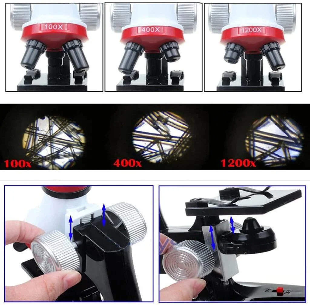 Eğitici Mikroskop Kiti Zoom Led Işıklı 100x 400x 1200x St1200x - Çocuklar İçin Bilimsel Keşif Seti Fiyatı, Yorumları ve Özellikleri