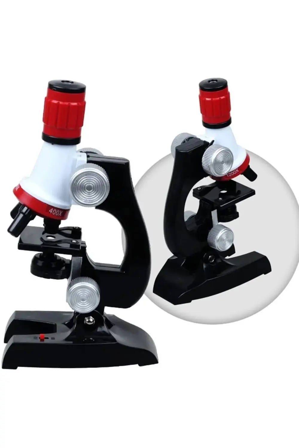 Eğitici Mikroskop Kiti Zoom Led Işıklı 100x 400x 1200x St1200x