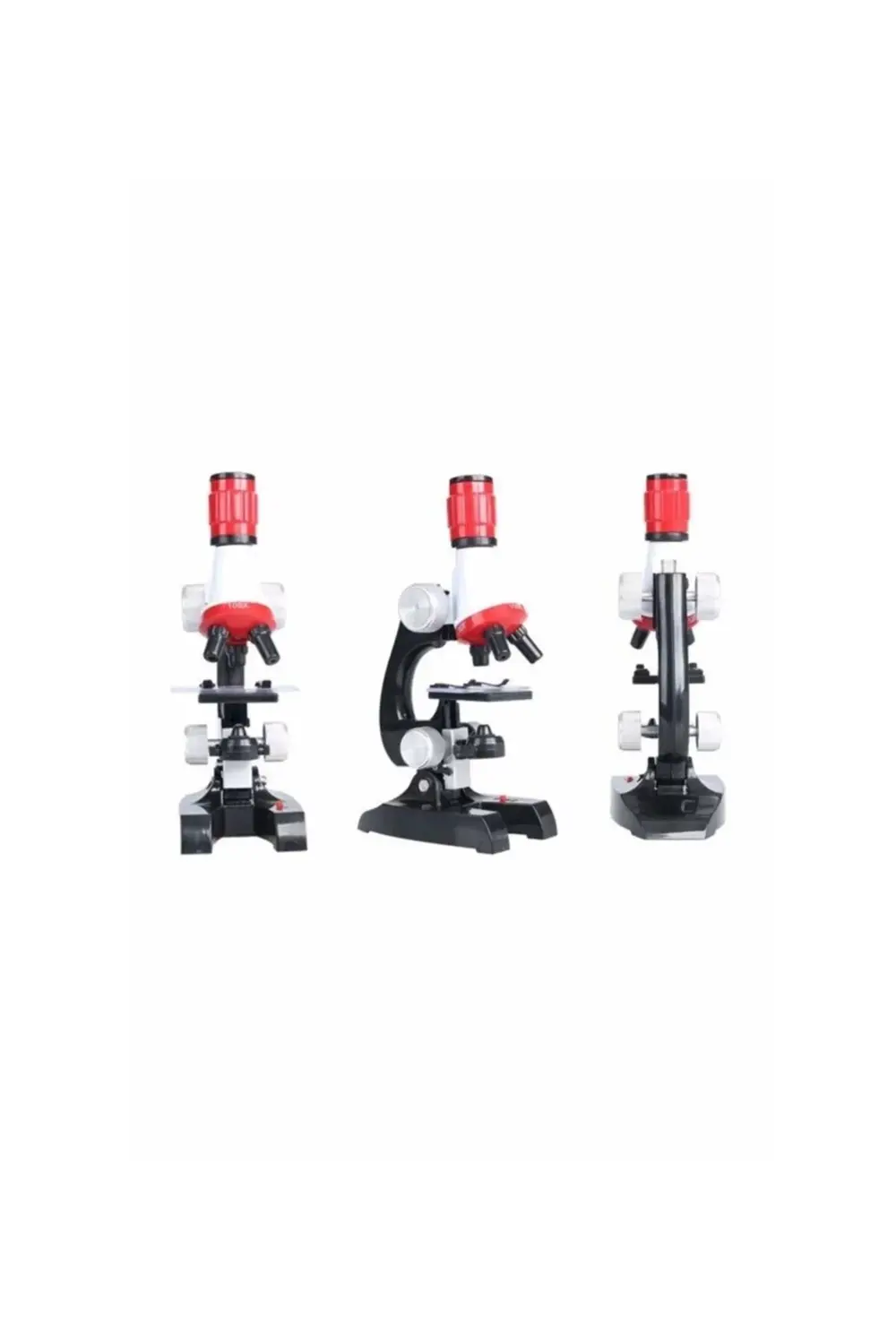 Eğitici Mikroskop Kiti Zoom Led Işıklı 100x 400x 1200x St1200x