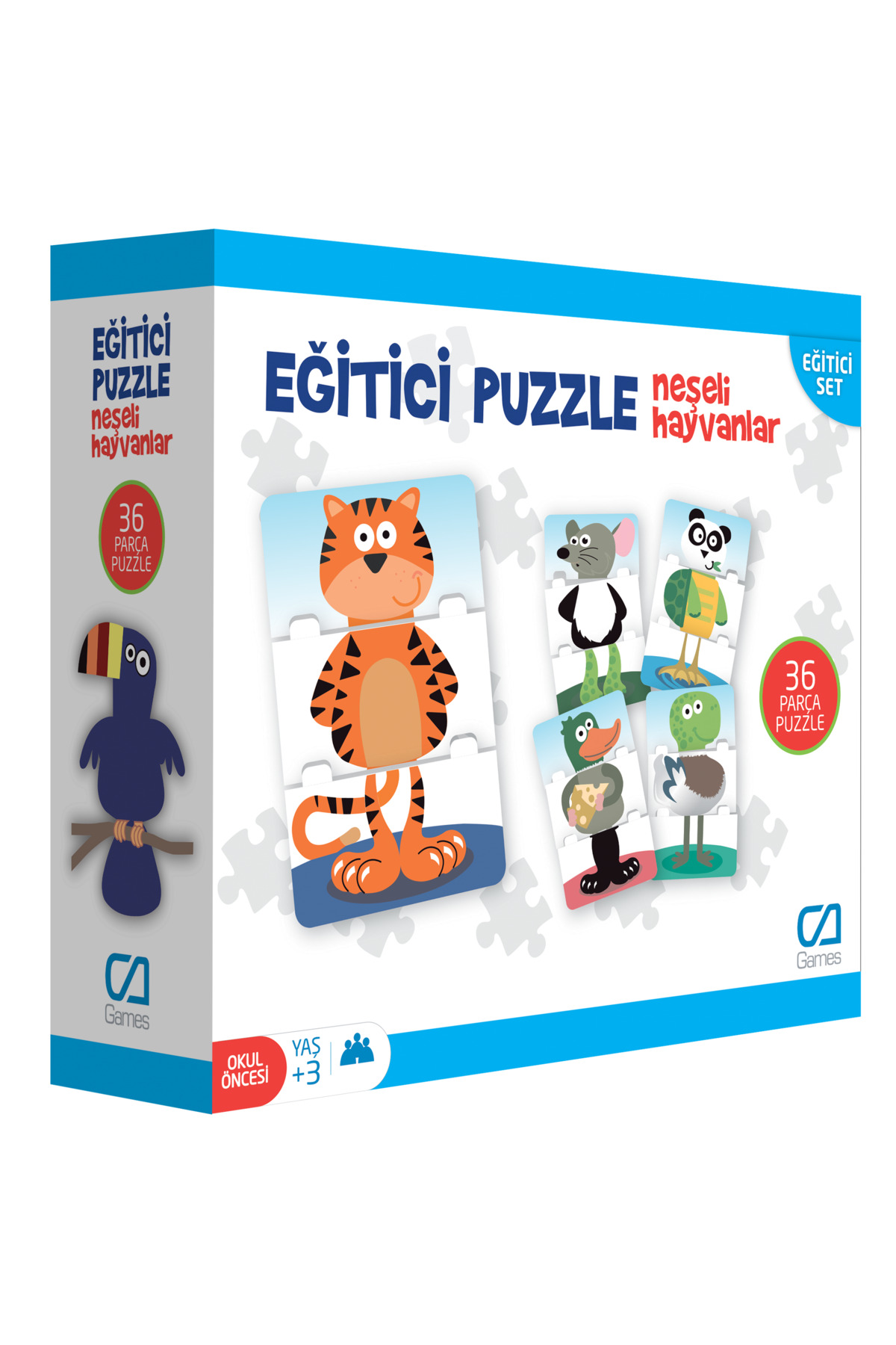 Ca Games Eğitici Puzzle - Neşeli Hayvanlar