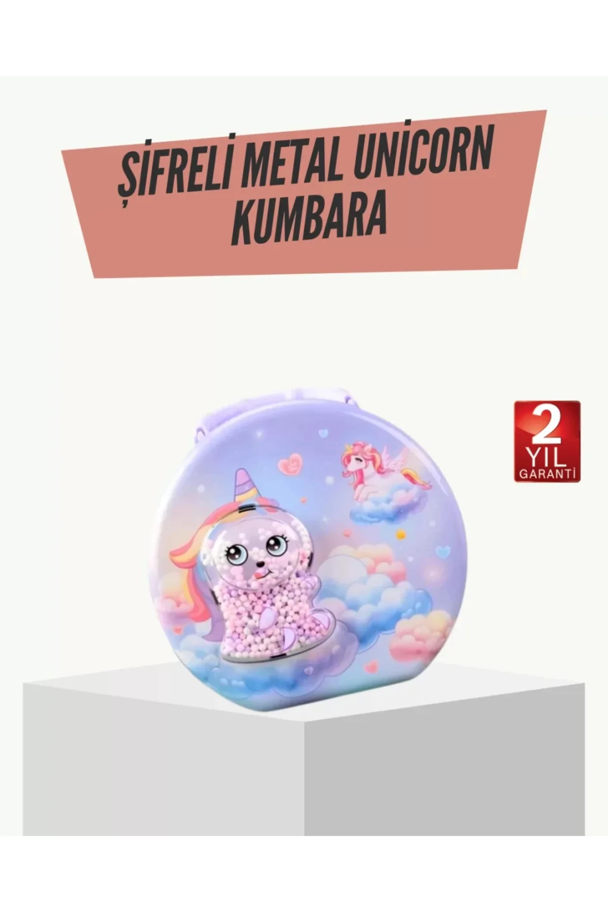 Eğitici Şifreli Çocuk Para Kasası Dayanıklı Metal