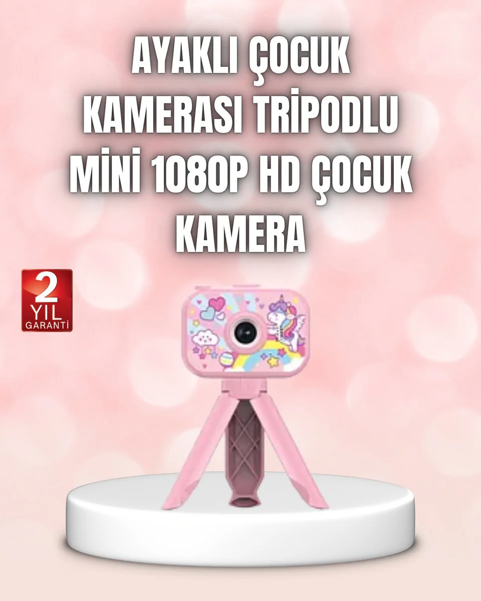 Eğitici ve Eğlenceli Çocuk Kamera 1080P Video Oyun – 3 Eğitici Oyun ve Müzik Çalar