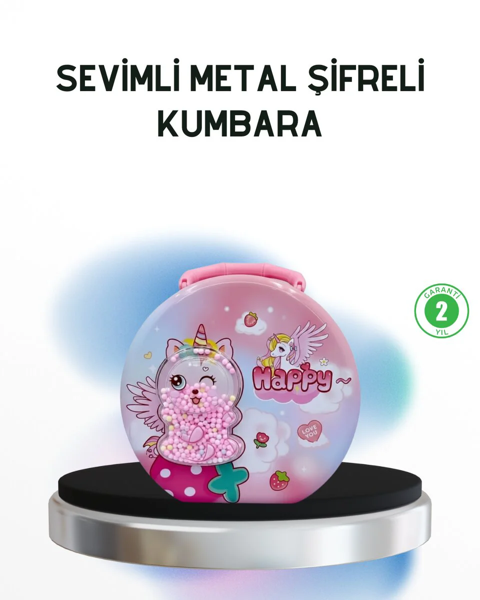 Eğitici ve Güvenli Anahtarlı Çocuk Para Kasası