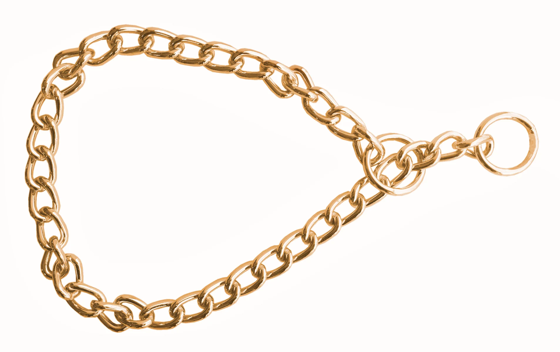 Eğitim Serisi Zincirli Köpek Boyun Tasması 3,5x65 cm - Gold