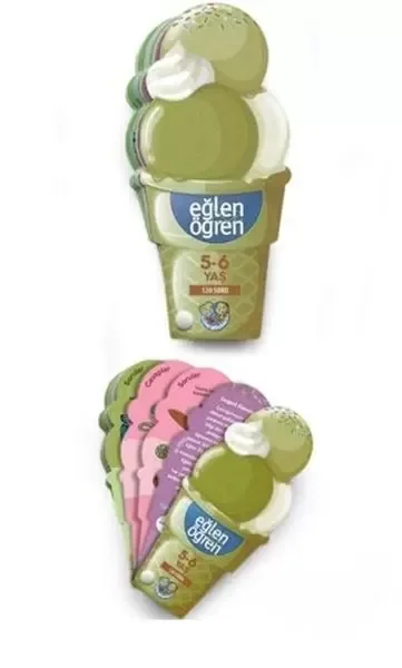 Eğlen Öğren Ice Cream - 120 Soru (5-6 Yaş) Fiyatı, Yorumları ve Özellikleri