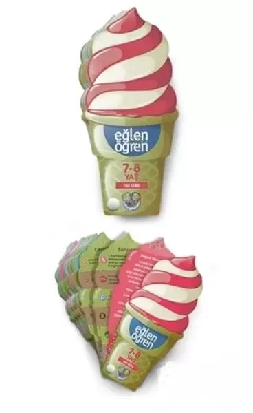 Eğlen Öğren Ice Cream - 360 Soru (7-8 Yaş) Eğlen Öğren Ice Cream - 360 Soru (7-8 Yaş)