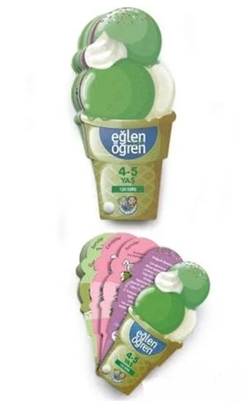 Eğlen Öğren Ice Cream - 120 Soru (4-5 Yaş) Fiyatı, Yorumları ve Özellikleri