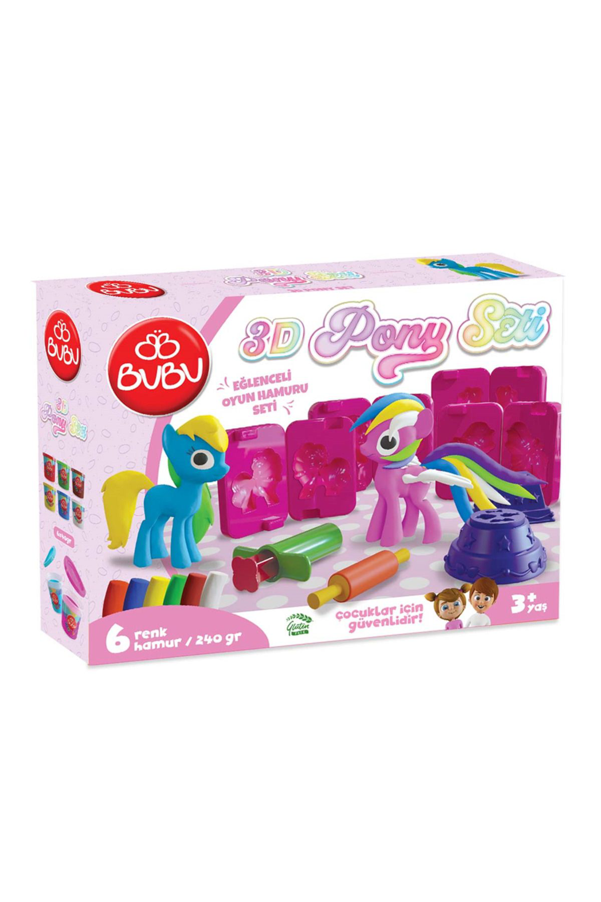 Eğlenceli 3d Pony Oyun Hamuru Seti Oh0023